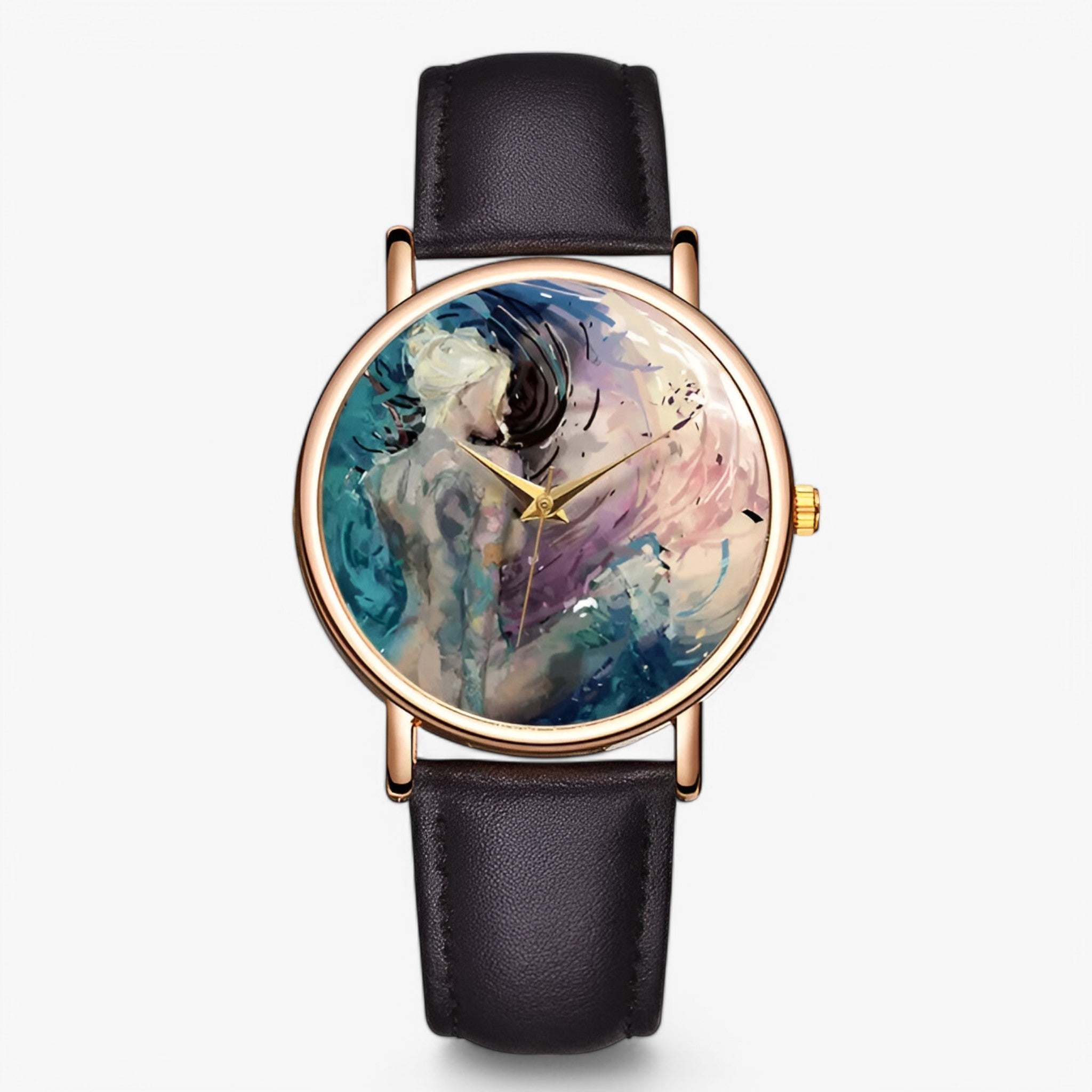 Orologio da donna leggero con quadrante a specchio e resistente all’acqua - Marrone scuro - acqua donna female watch leggero orologio orologio donna quadrante resistente specchio watch for women - Concept Palermo