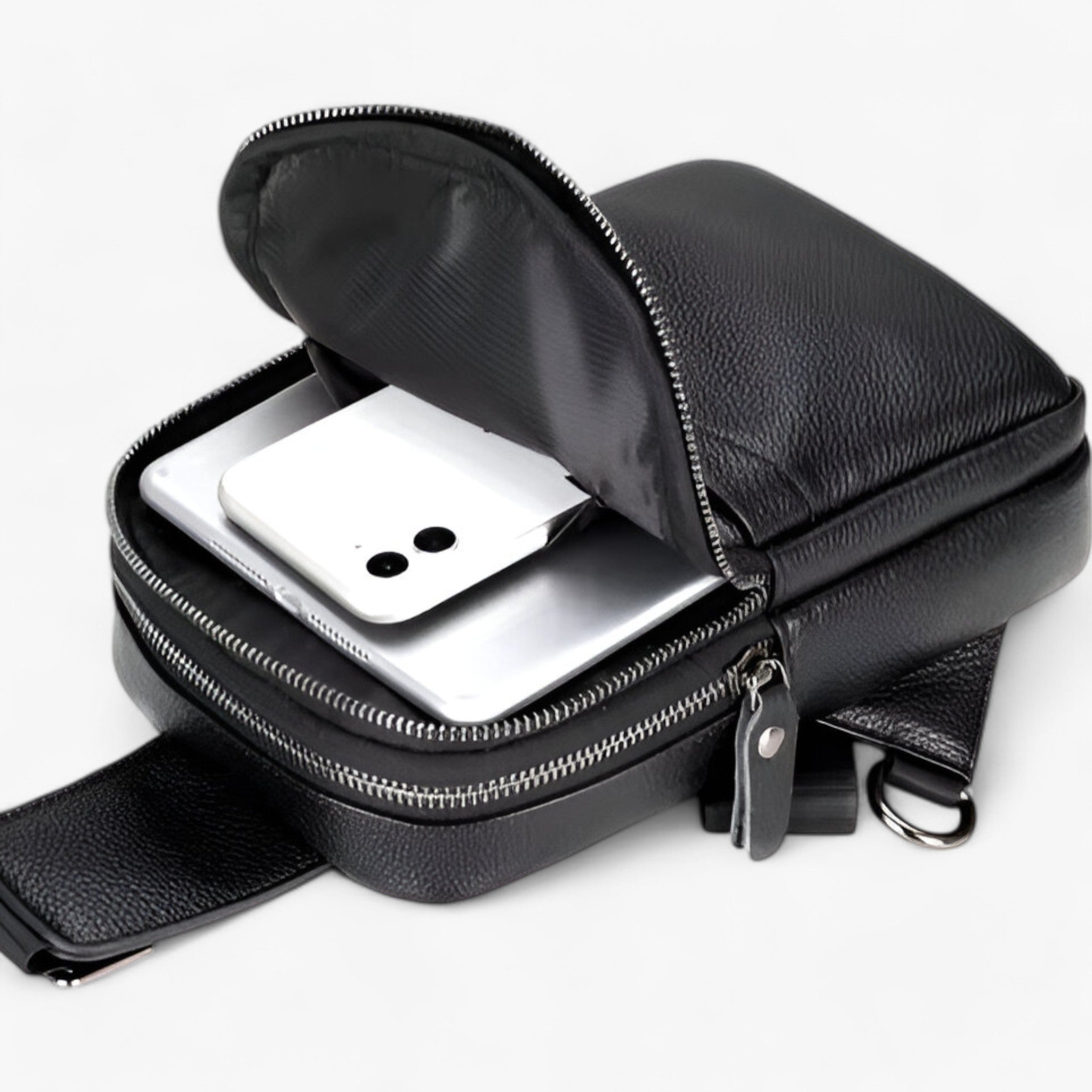 Borsa a Tracolla Ecopelle Nera Elegante e Funzionale - - accessoires bags borsa borsa tracolla ecopelle funzionale nera tassen tracolla - Concept Palermo