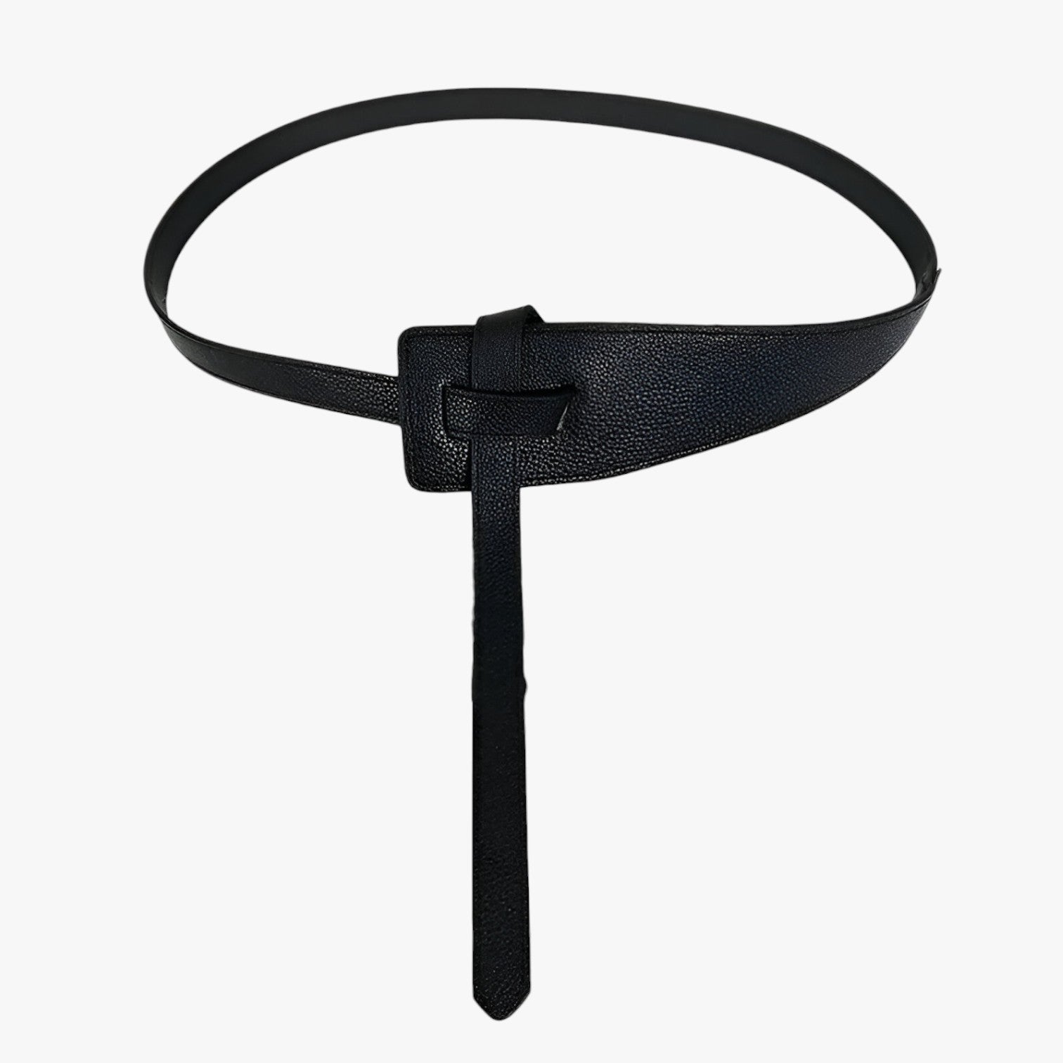 Cintura Donna Morbida Annodabile in Similpelle Nera per Abiti Eleganti - - accenti Belts cintura cintura nodo donna nodo stilosi waist belt for women women's belt - Concept Palermo