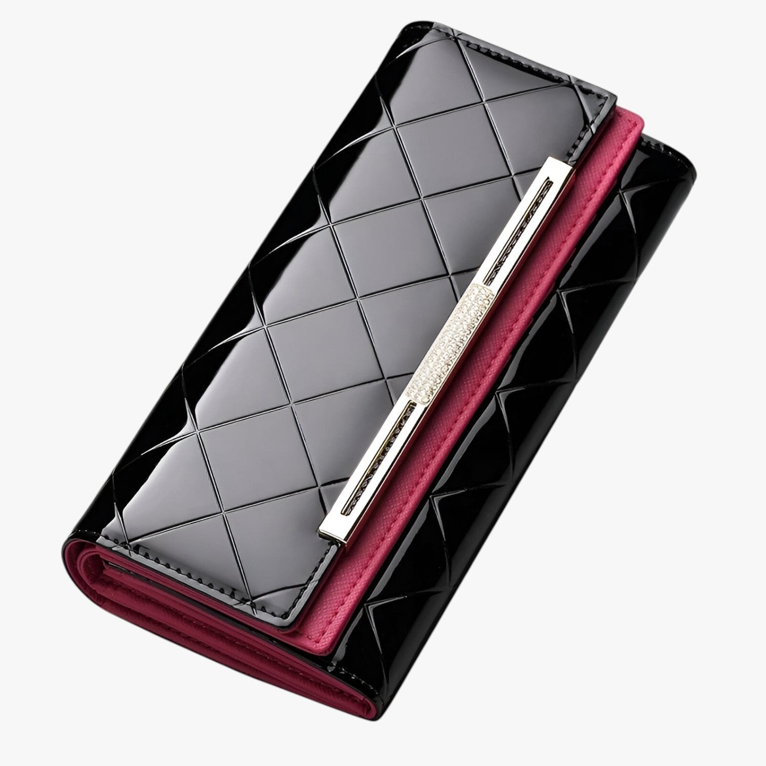 Portafoglio da donna in pelle di lusso con protezione RFID - nero - donna pelle portafoglio portafoglio donna protezione rfid wallet wallets womens wallet - Concept Palermo