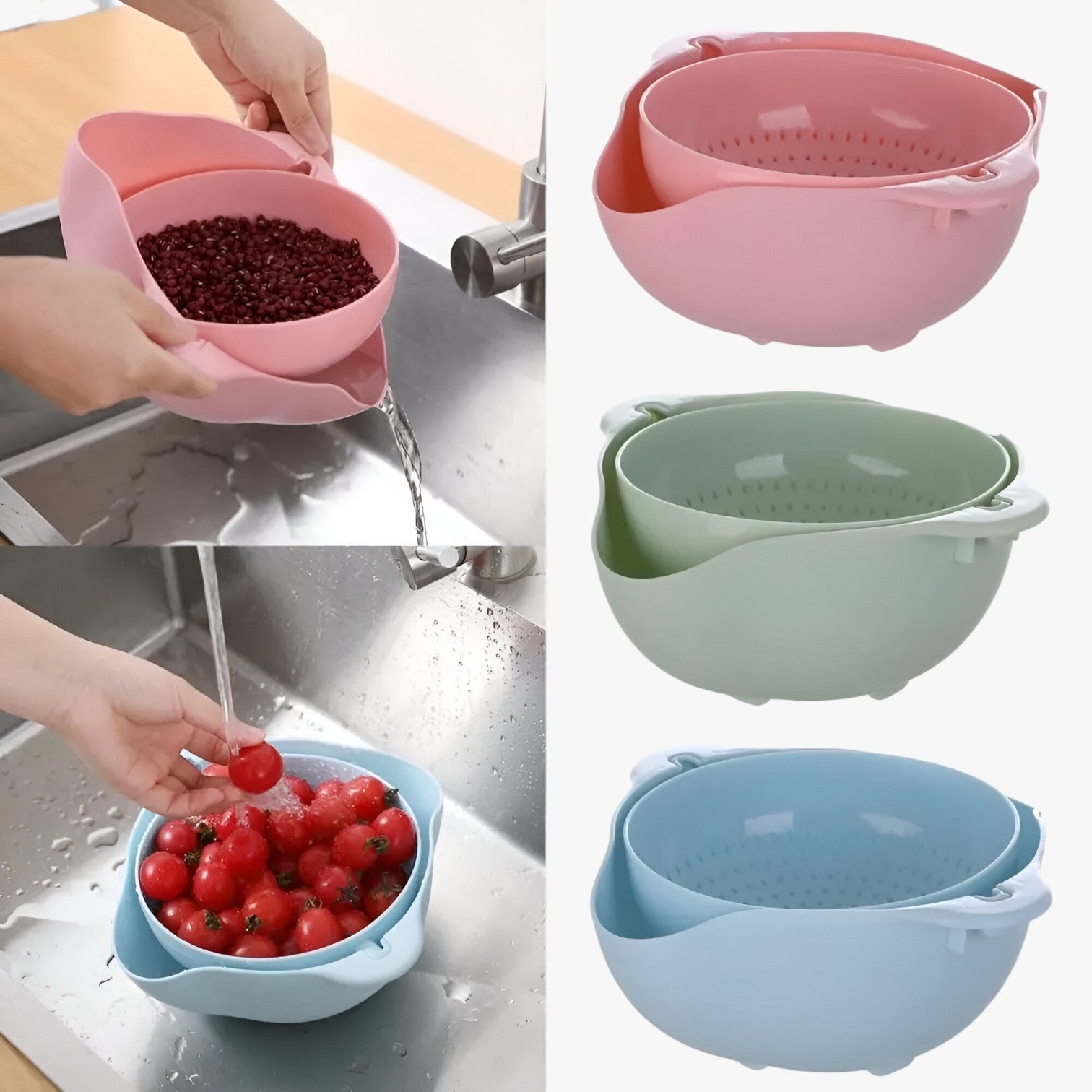 Pratica cesta per drenare le verdure – Risciacquare e versare senza problemi Uomo - - cesta drenare Kitchen kitchen & dining kitchen accessory kitchen tools pratica pratica cesta problemi risciacquare uomo - Concept Palermo
