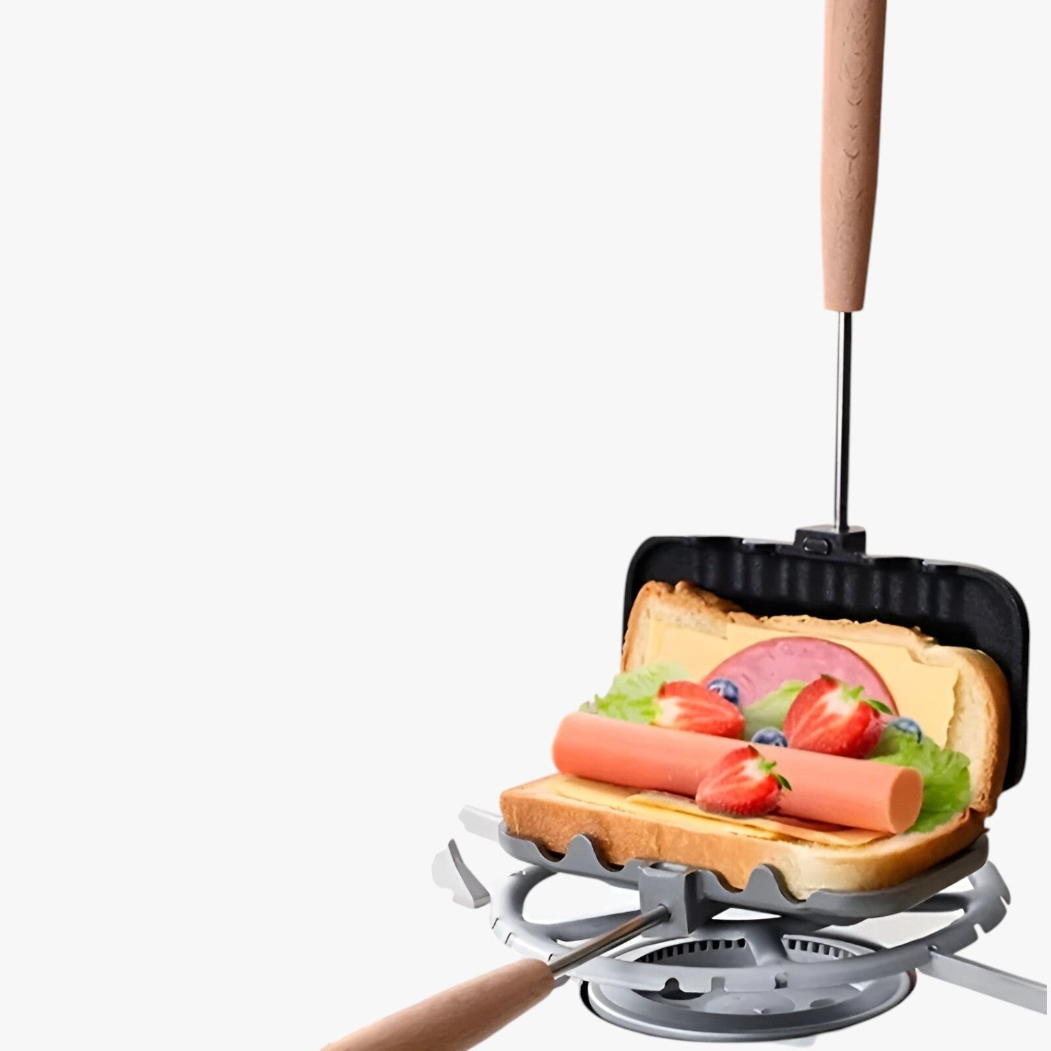 Padella per panini antiaderente doppia faccia – Toast Oro - - antiaderente doppia faccia Kitchen kitchen & dining kitchen accessory kitchen tools padella padella panini panini toast - Concept Palermo