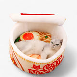 Warm en zacht kattenbed - Half gesloten en wasbaar