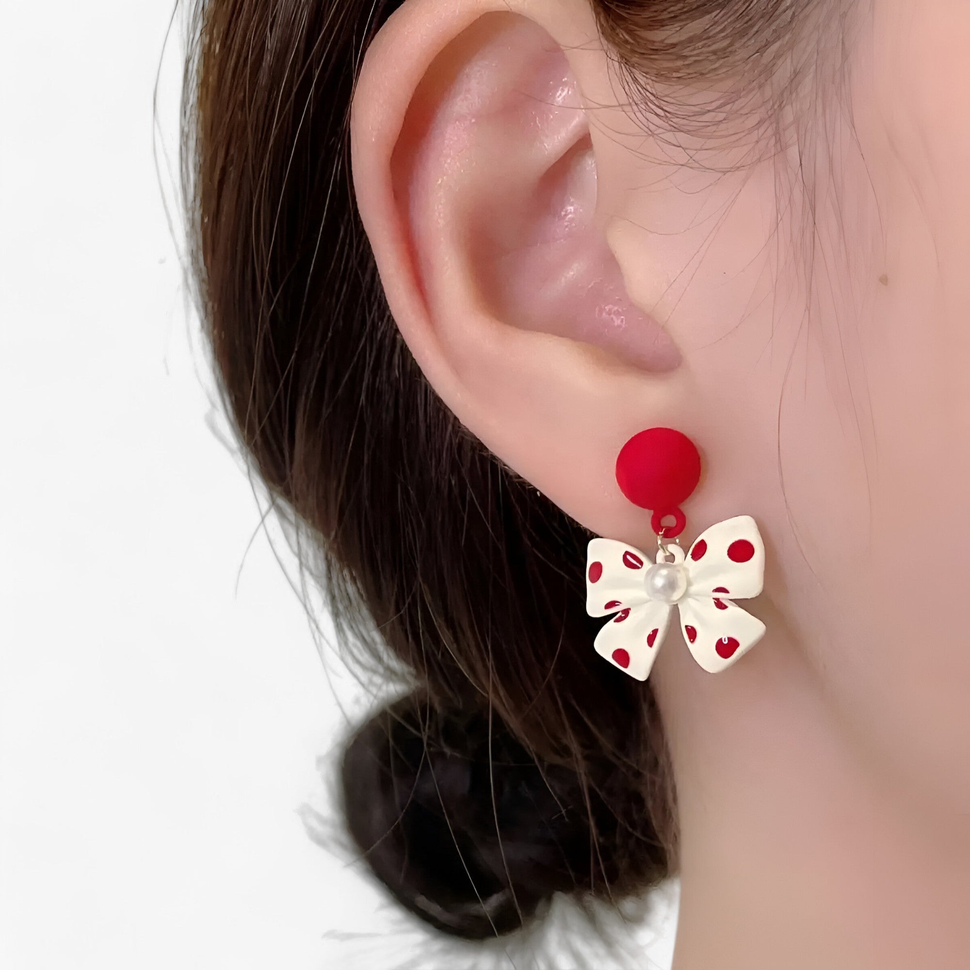 Orecchini rossi floreali chic per matrimoni e feste Donna - - chic donna EARRINGS Earrings for Women Girls feste floreali jewelry matrimoni New Fashion Earrings orecchini orecchini rossi - Concept Palermo