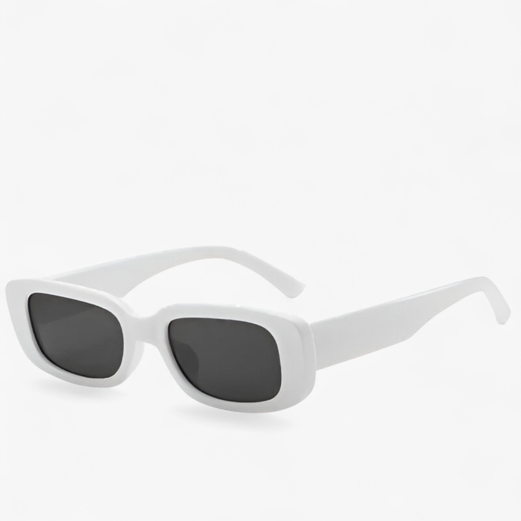 Occhiali da sole rettangolari retrò unisex con lenti nere Uomo - bianco grigio Come mostrato - Fashion Sunglasses lenti mens sunglasses nere occhiali occhiali sole Polarized man sunglasses polarized sunglasses women retr rettangolari sole sun glasses Sun protection Sunglasses sunglasses polarized men - Concept Palermo