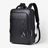 Leren rugzak met USB voor heren - hoge kwaliteit, snelle levering