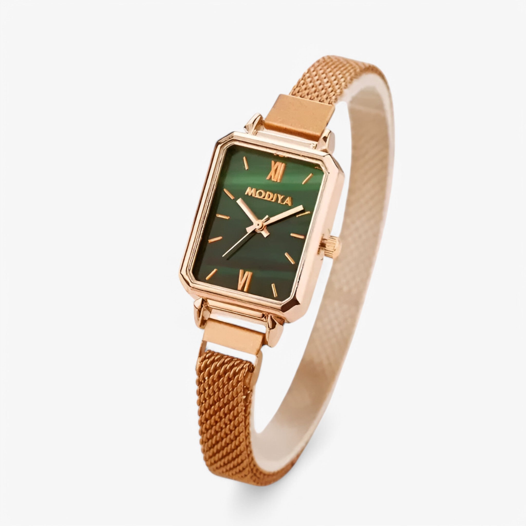 Orologio da donna quadrato con quadrante verde e cinturino magnetico - Verde - cinturino donna female watch magnetico orologio orologio donna quadrante quadrato watch for women watches - Concept Palermo
