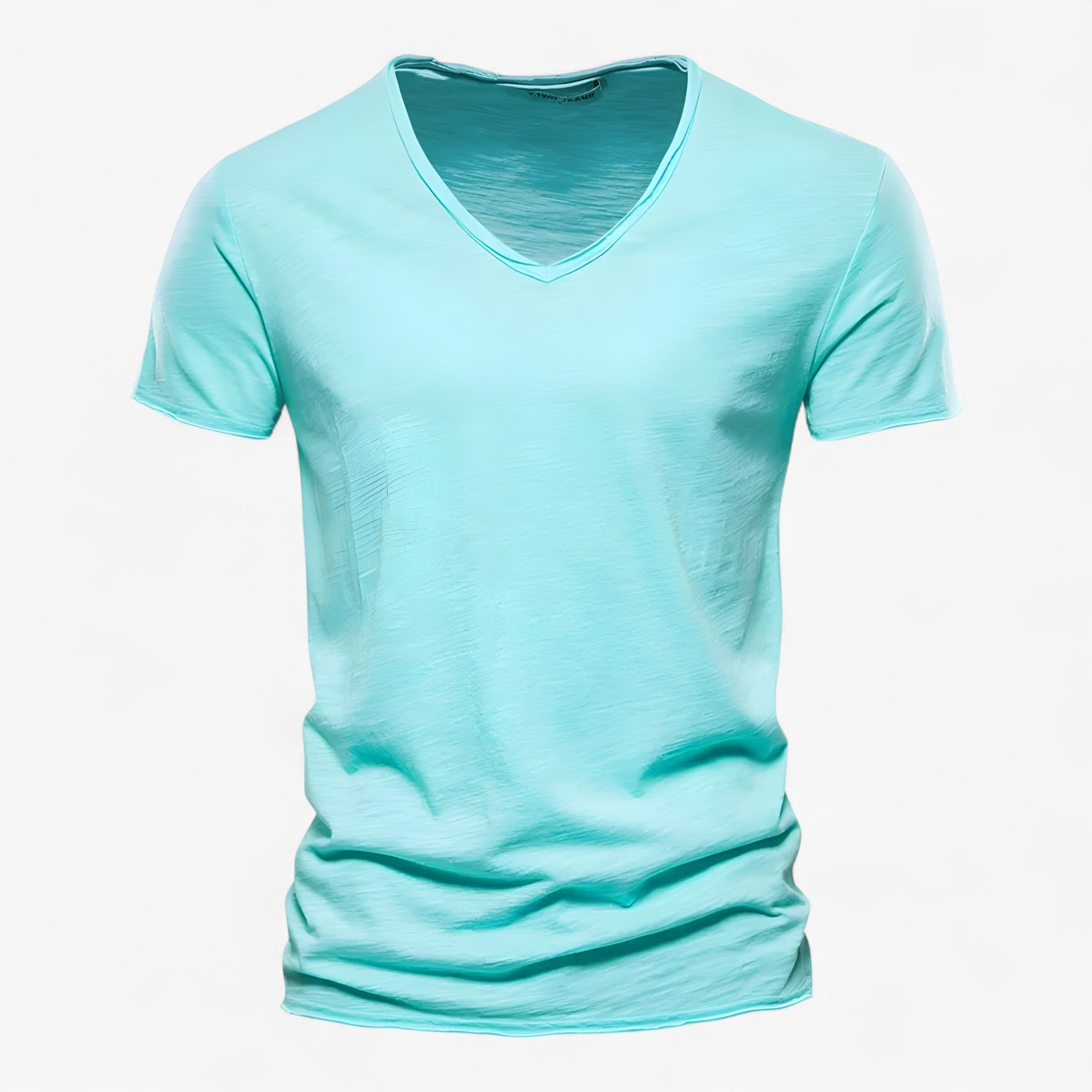 Camicia Estiva in Cotone Pelle Uomo - Verde menta - camicia camicia estiva cotone estiva men's top clothes pelle uomo - Concept Palermo