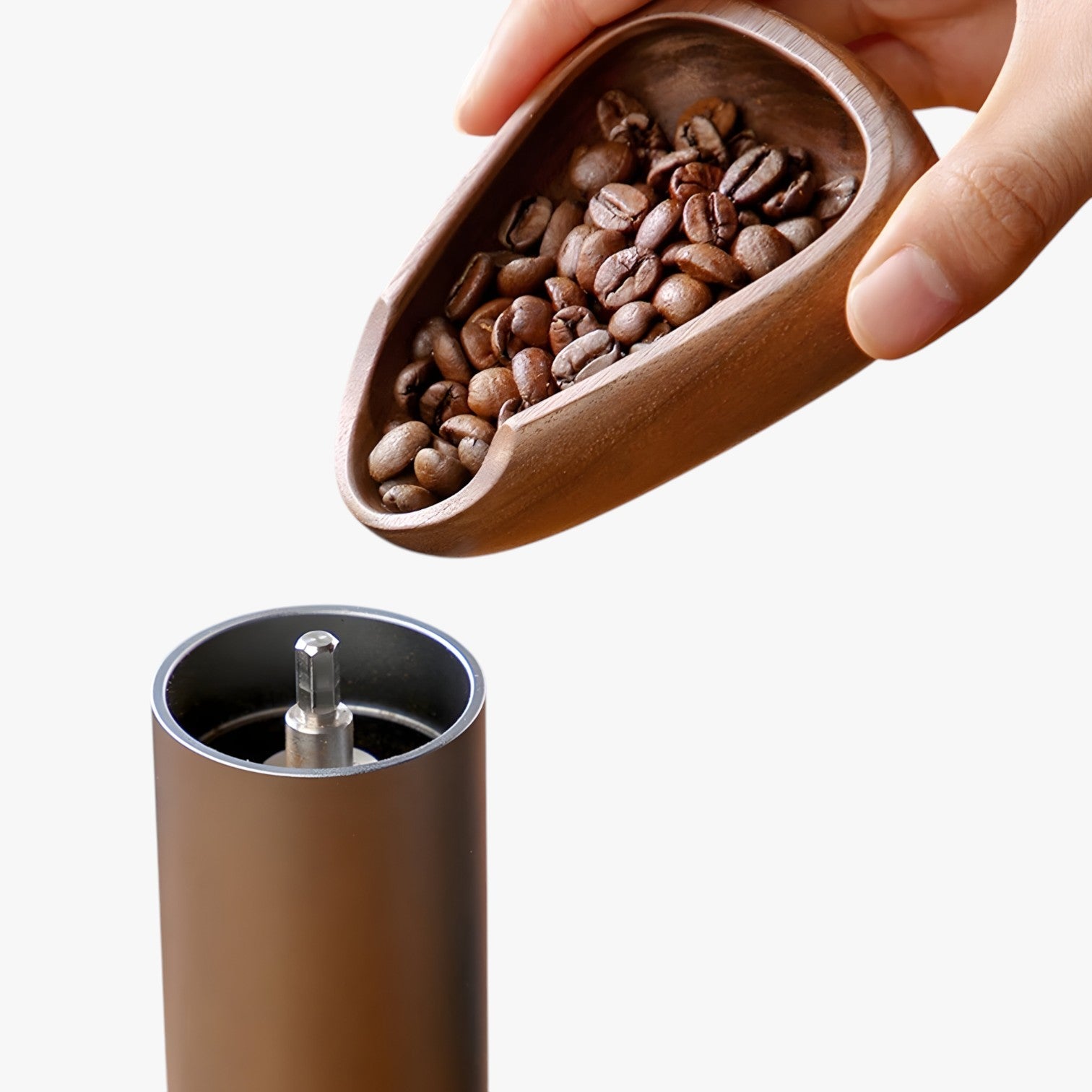 Tazza per dosare il caffè in noce – Misurazione precisa e design Nero - - caffè design dosare Kitchen kitchen & dining kitchen accessory kitchen tools misurazione noce precisa tazza - Concept Palermo