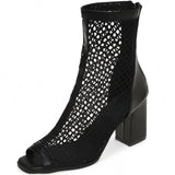 Zomerse sandalen met plateau en ademend gaas voor dames