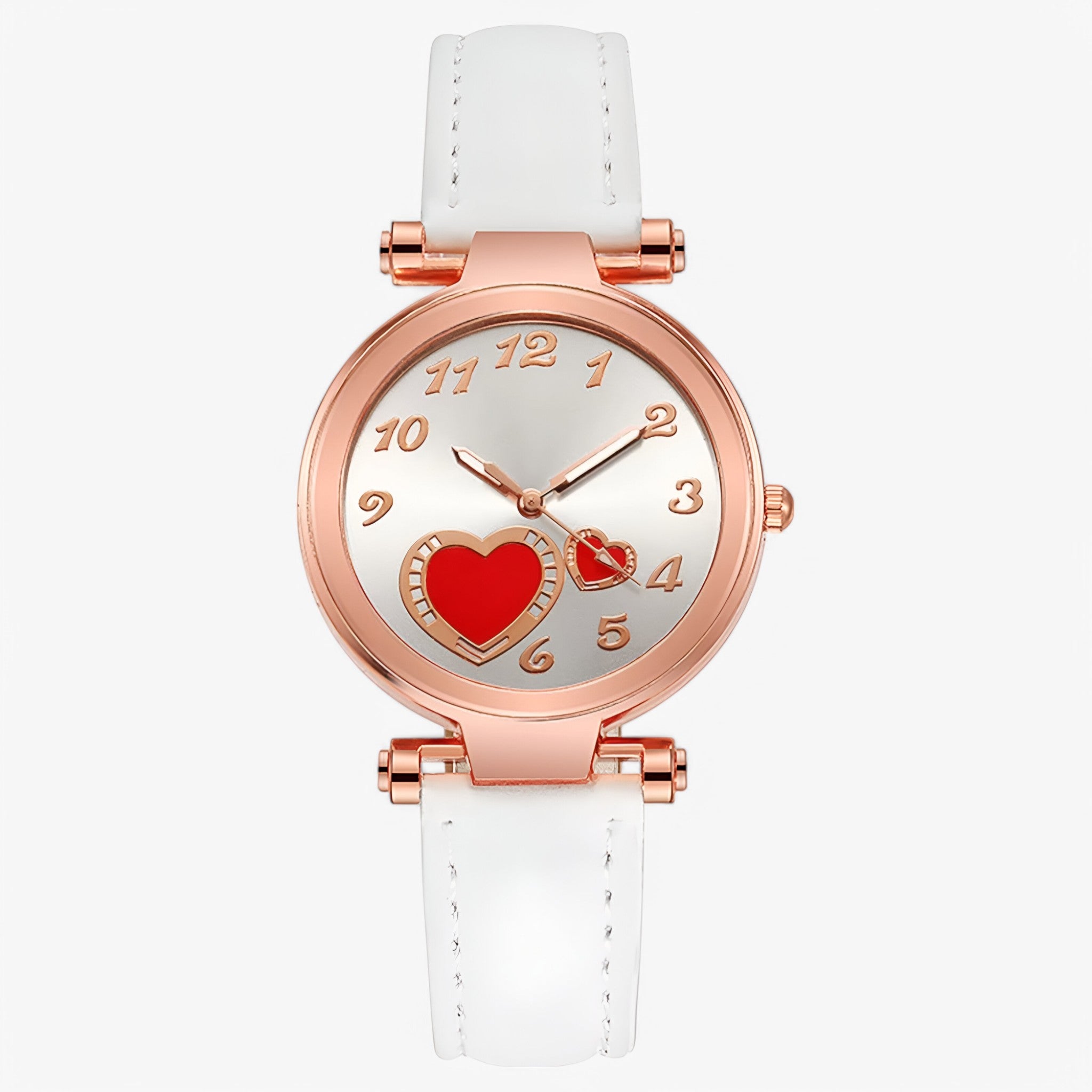 Orologio da donna in pelle con bracciale al quarzo e design di lusso - Bianca - accessoires bracciale design donna horloges orologio orologio donna pelle quarzo watches - Concept Palermo