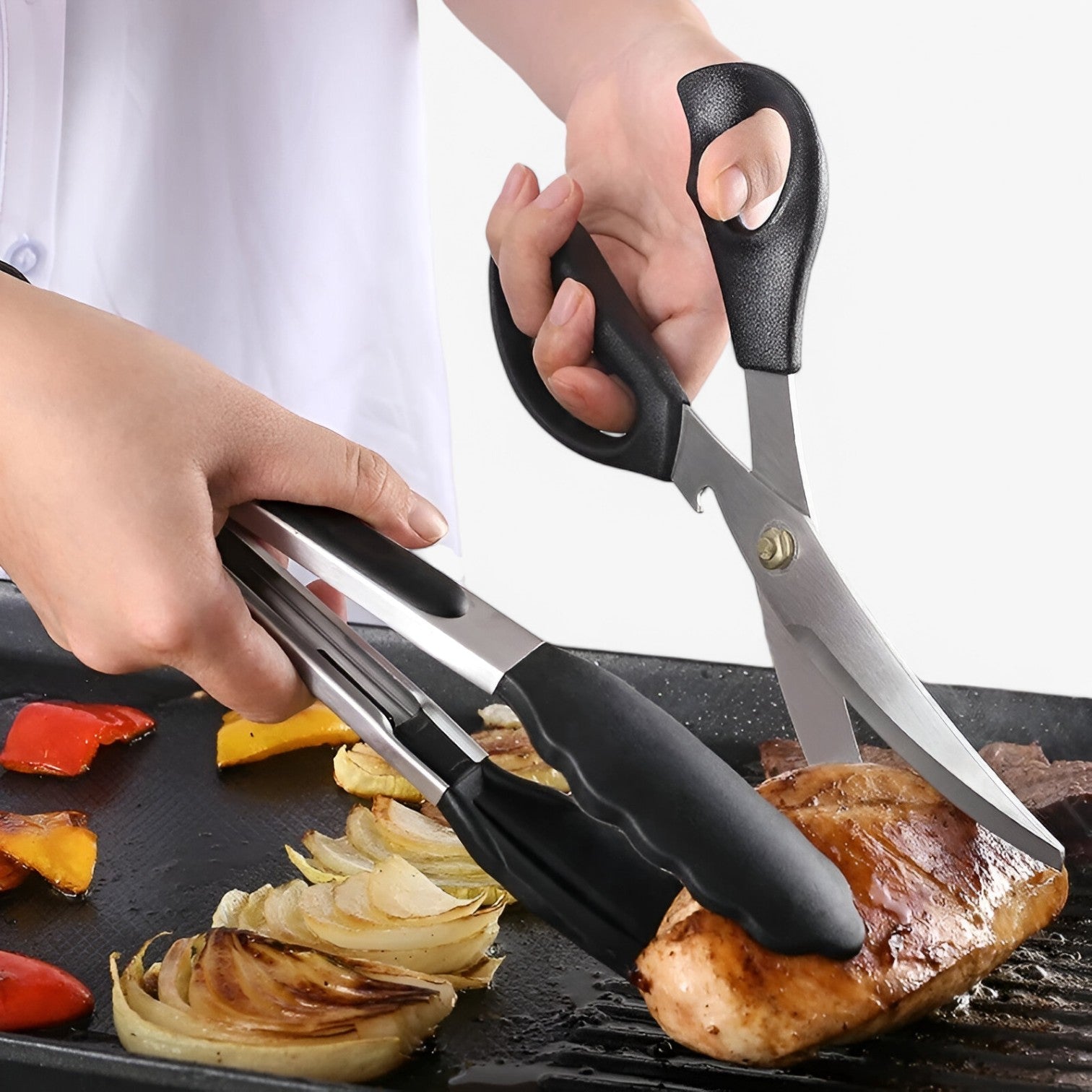 Grip & Handy - Set di pinze per barbecue RVS Acciaio Uomo - - acciaio barbecue grip grip handy handy Kitchen kitchen & dining kitchen accessory kitchen tools pinze uomo - Concept Palermo