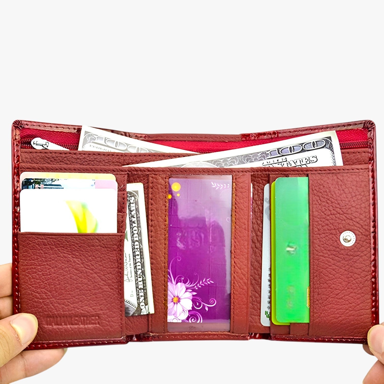 Portafoglio da donna in pelle di lusso pratico - - donna pelle portafoglio portafoglio donna pratico wallet wallets womens wallet - Concept Palermo