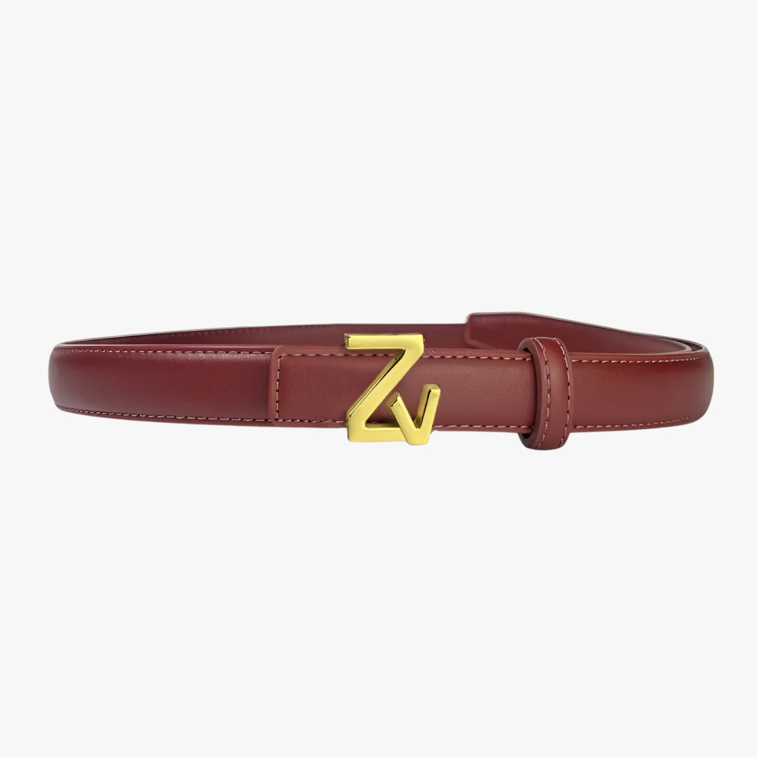 Cintura da donna con fibbia ZV - rosso vino 110cm - Belts cintura cintura donna donna fibbia waist belt for women women belt round women belts Womens belt - Concept Palermo