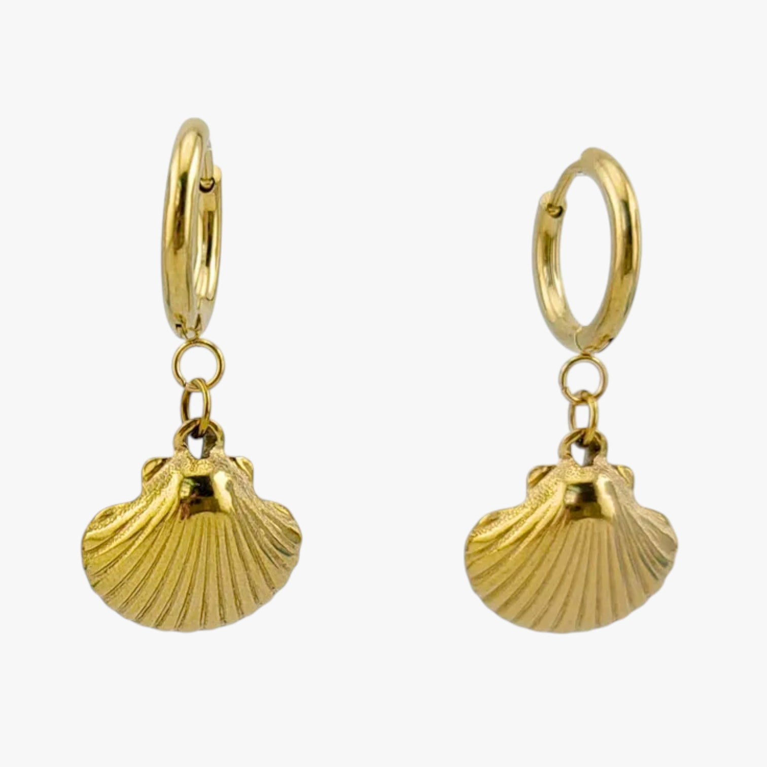 Orecchini koi estivi in acciaio colorato Donna - Conchiglia - acciaio colorato donna EARRINGS Earrings for Women Girls estivi jewelry orecchini orecchini estivi womens earring - Concept Palermo