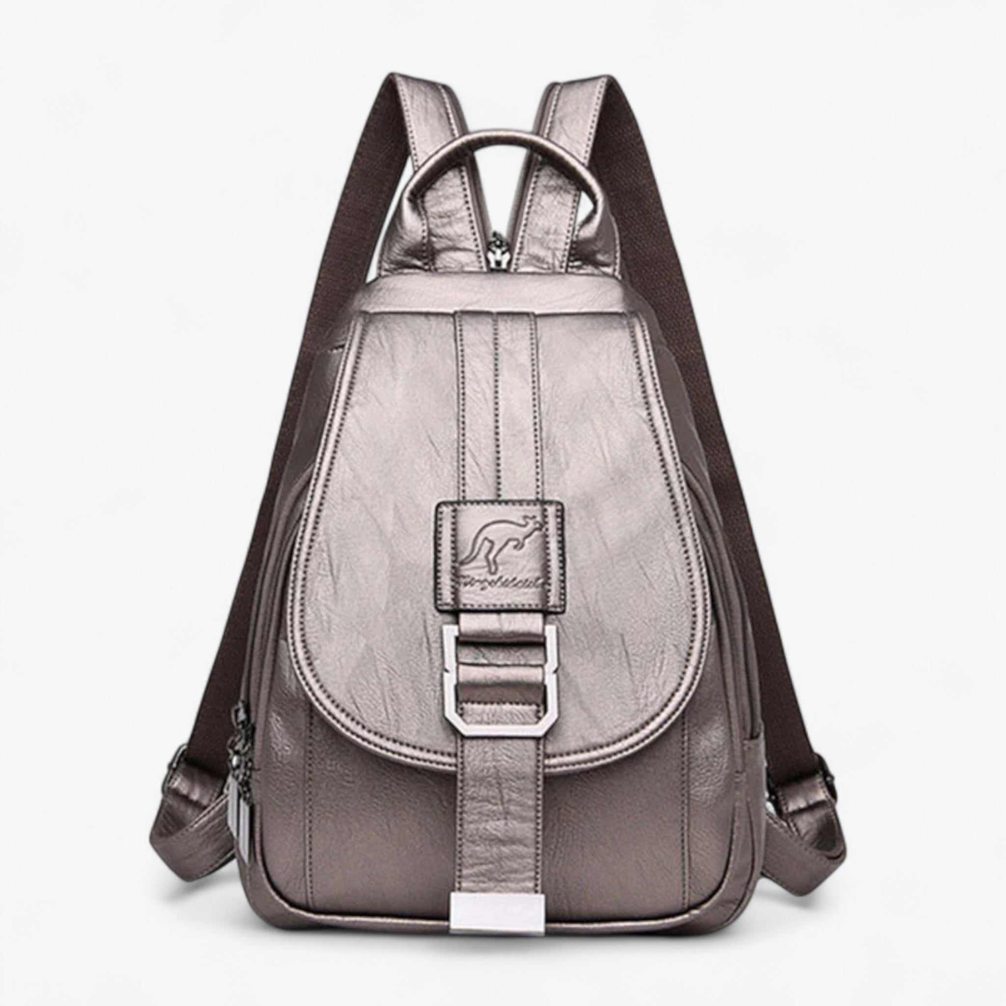 Zaino Donna in Vera Pelle Elegante e Chic, Ideale per Lavoro e Tempo Libero - Bronzo - Backpacks bags chic pelle women's backpack zaino zaino pelle - Concept Palermo
