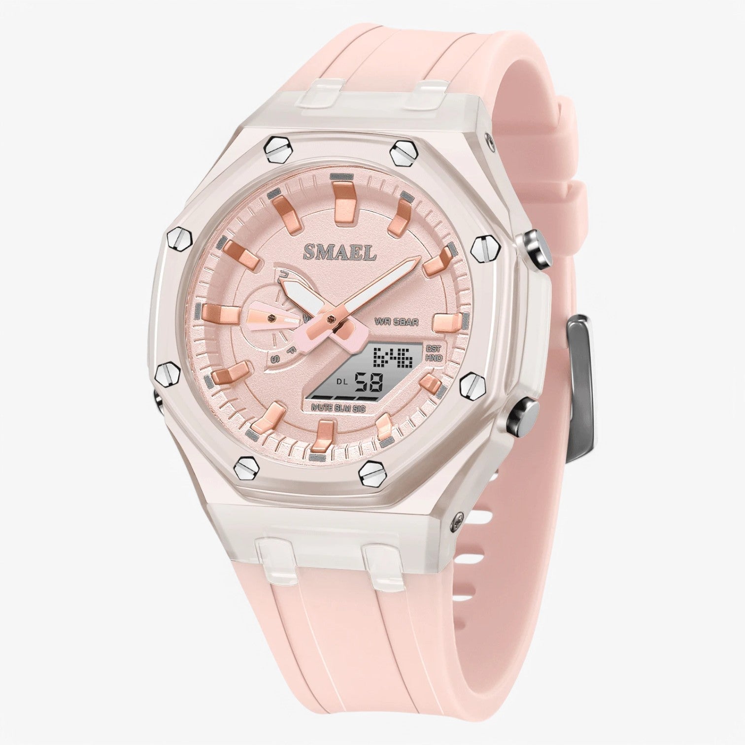 Impermeabile e doppia visualizzazione dell'ora - Rosa - dell doppia female watch impermeabile impermeabile doppia visualizzazione watch watch for women watches women watch wrist watches for women - Concept Palermo