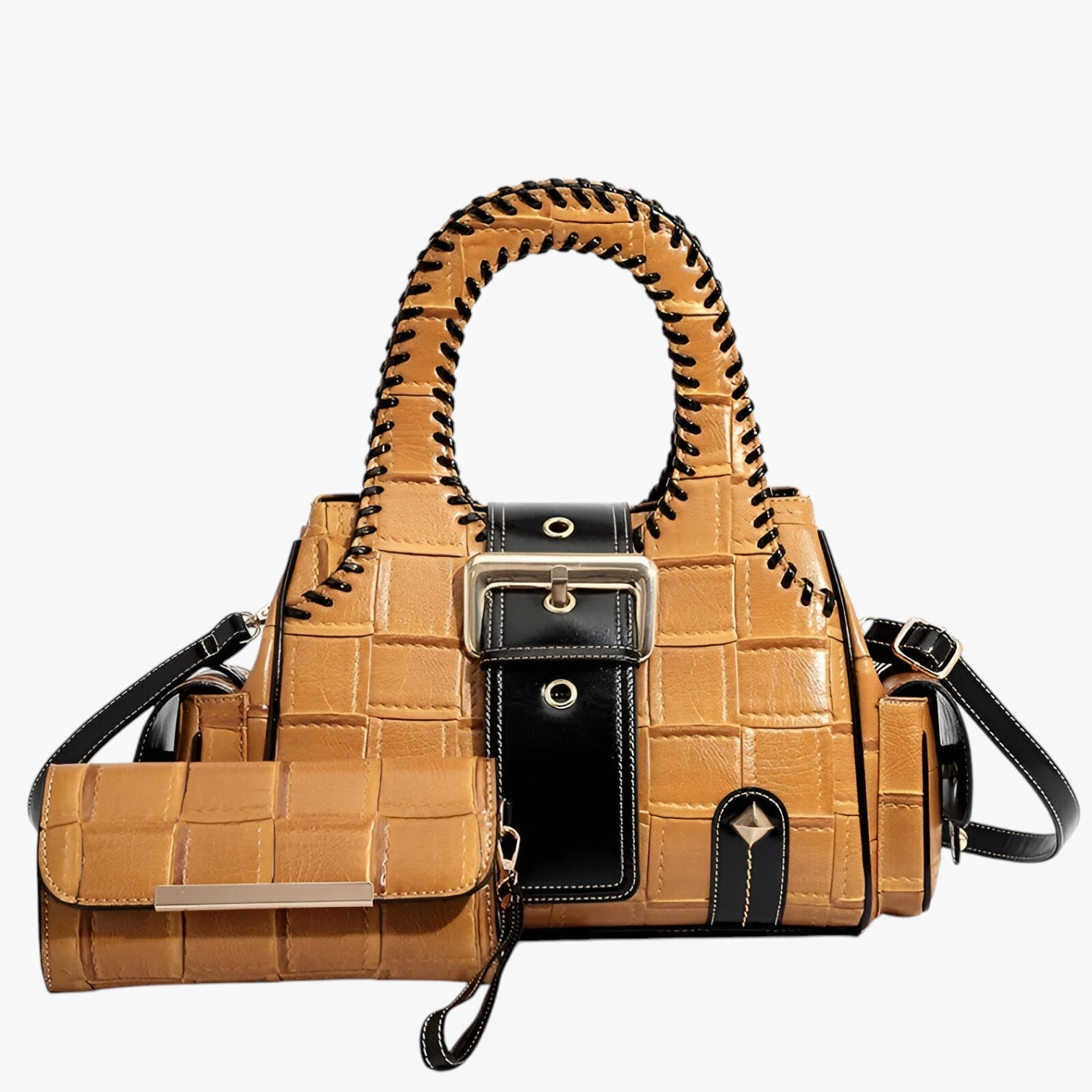 Borsa a tracolla in pelle intrecciata Solana Luxe con ampia capacità Lana Donna - - ampia bags borsa borsa tracolla capacità donna intrecciata lana Shoulder Bags Women's shoulder bag womens bag - Concept Palermo