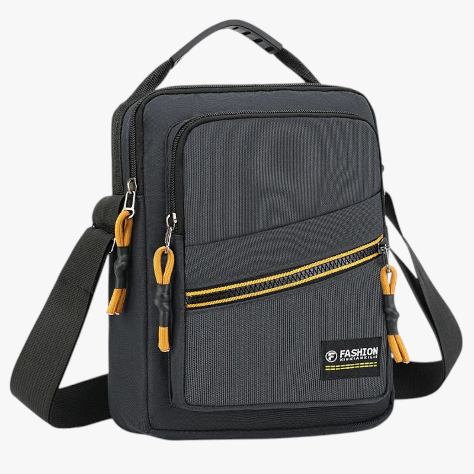 Borsa messenger antifurto da viaggio uomo - GRIGIO - antifurto bag Bags bags for men borsa borsa messenger Crossbody Bags mens bag messenger Shoulder & Crossbody Bags uomo viaggio - Concept Palermo