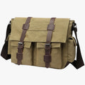 Borsa a tracolla vintage in tela da uomo