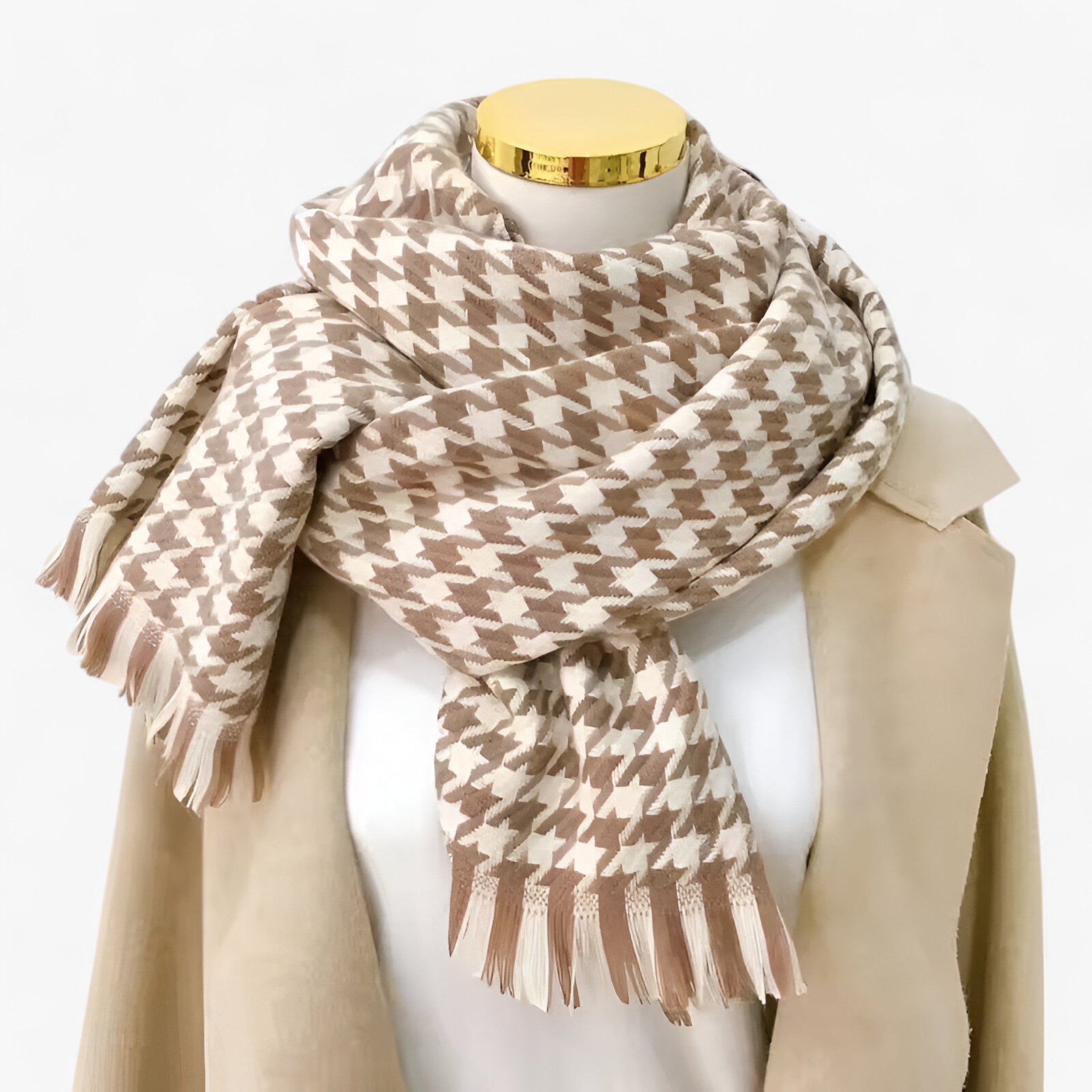 Sciarpa a Quadri Nero-Bianco - Classica, Calda e Stilosá Uomo - NERO - calda classica quadri scarves & shawls sciarpa sciarpa quadri stilos uomo - Concept Palermo