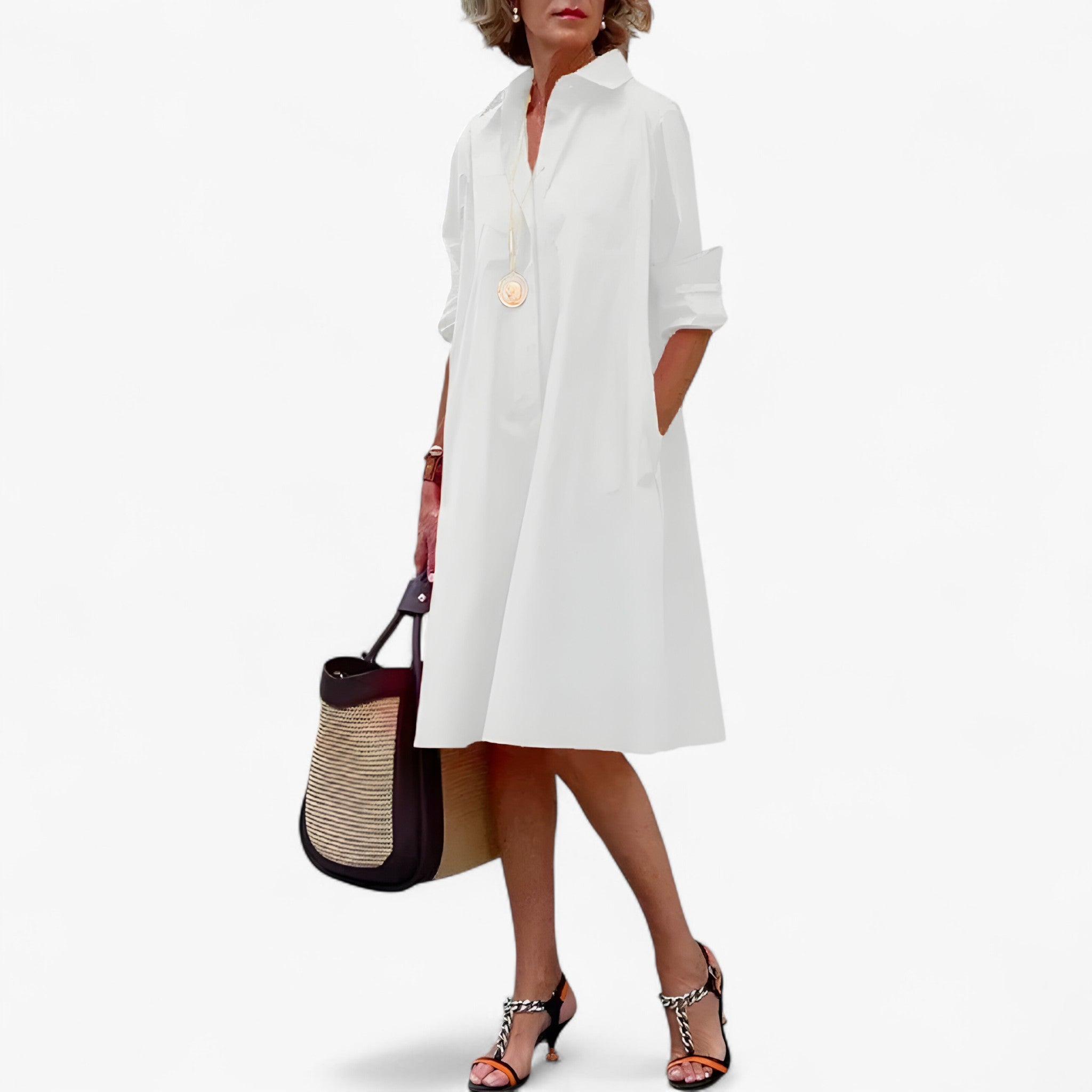 Orecchini Pendenti Donna in Argento 925 con Cristalli Luminosi - Eleganza per Ogni Occasione - Bianco - abito elegante abito lungo donna dresses illumina moda femminile occasione ogni raffinatezza raffinatezza illumina stile sofisticato vestito da sera - Concept Palermo