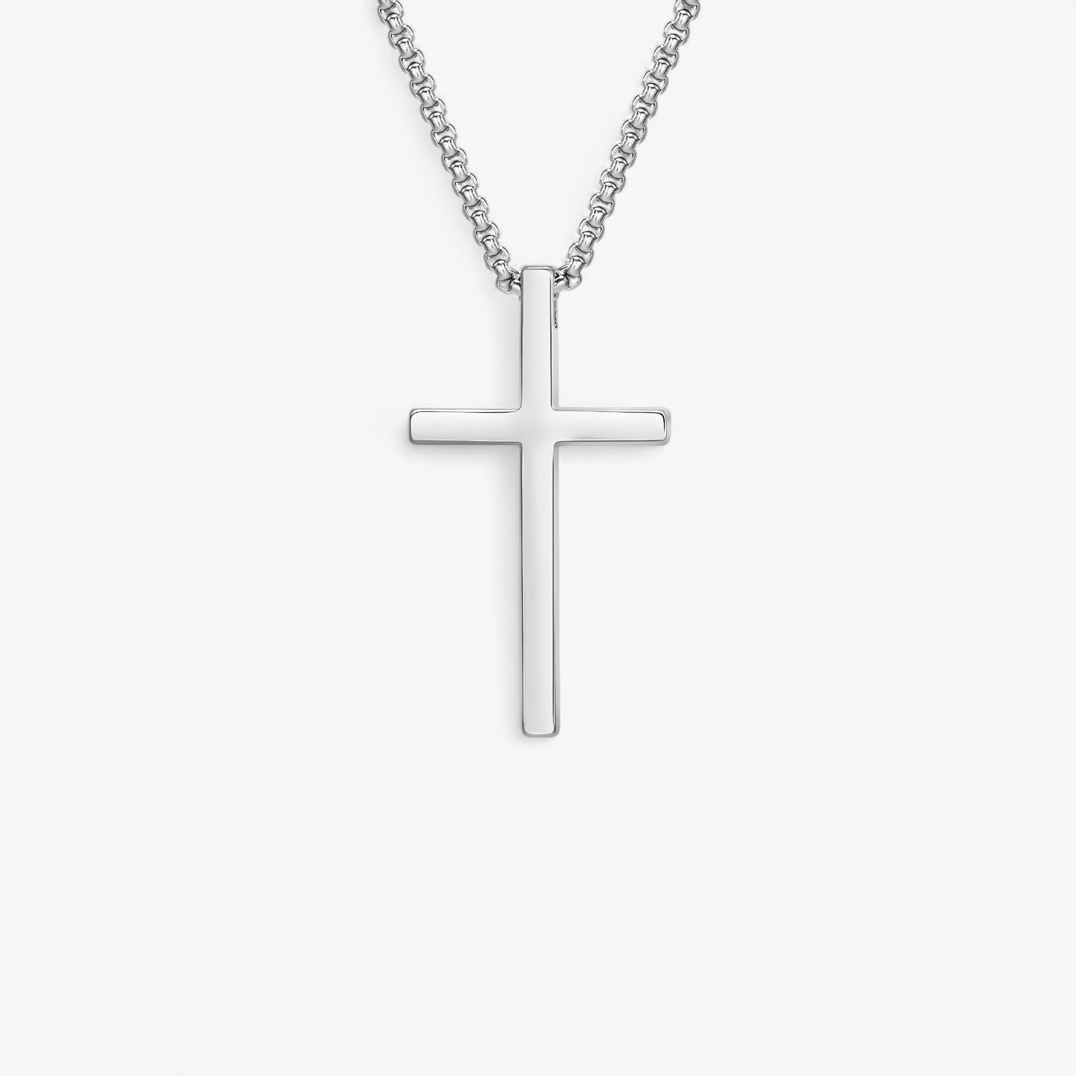 Ciondolo in Croce d'Argento – Cool & Senza Tempo in Acciaio Inossidabile Lana - - acciaio ciondolo ciondolo croce cool croce inossidabile jewelry lana necklace for men NECKLACES Stainless Steel Necklace - Concept Palermo