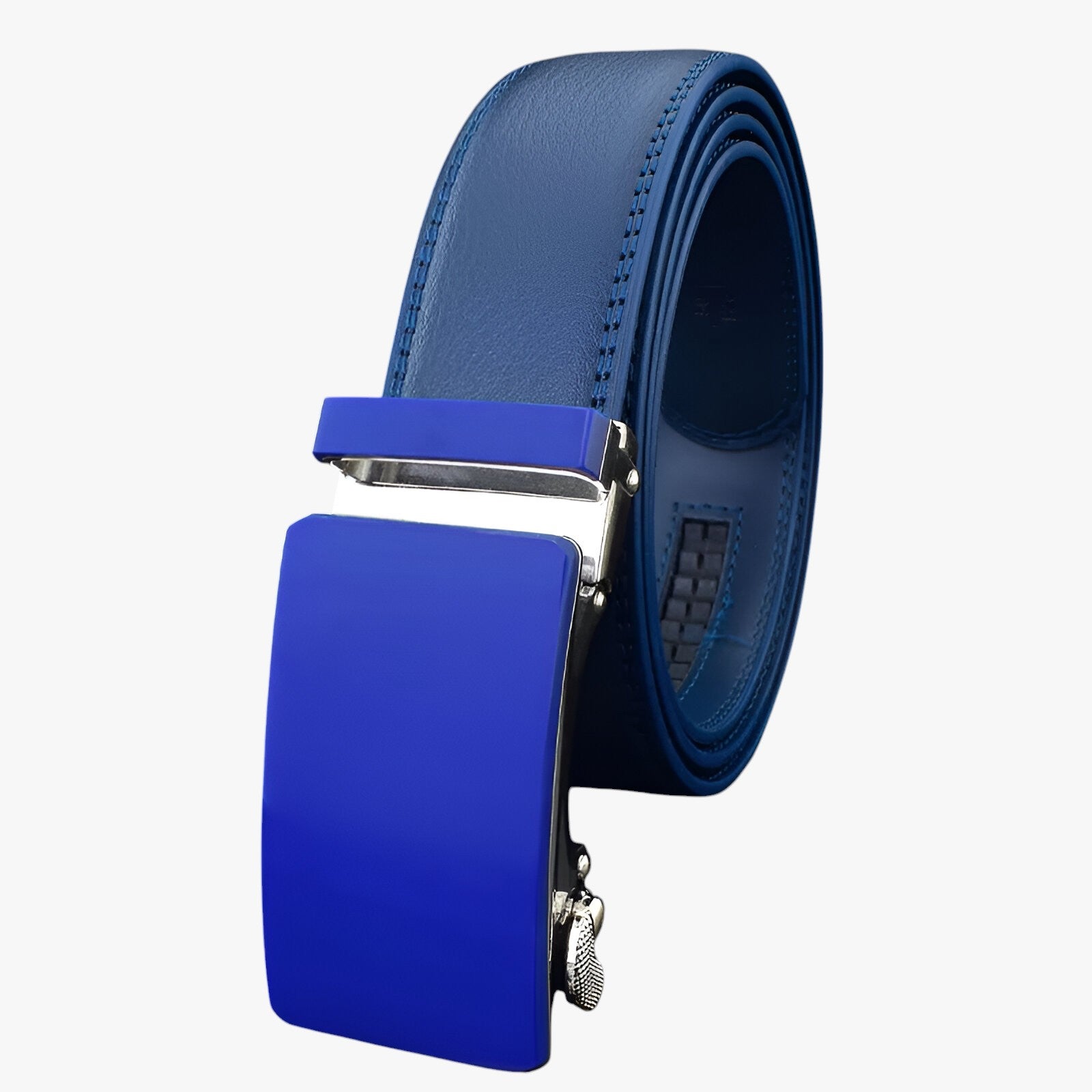 Cintura Uomo Bianca in Pelle Vegana - Designer Sostenibile - Blu - belts bianca cintura cintura bianca designer mens accessory Mens belt sostenibile uomo - Concept Palermo