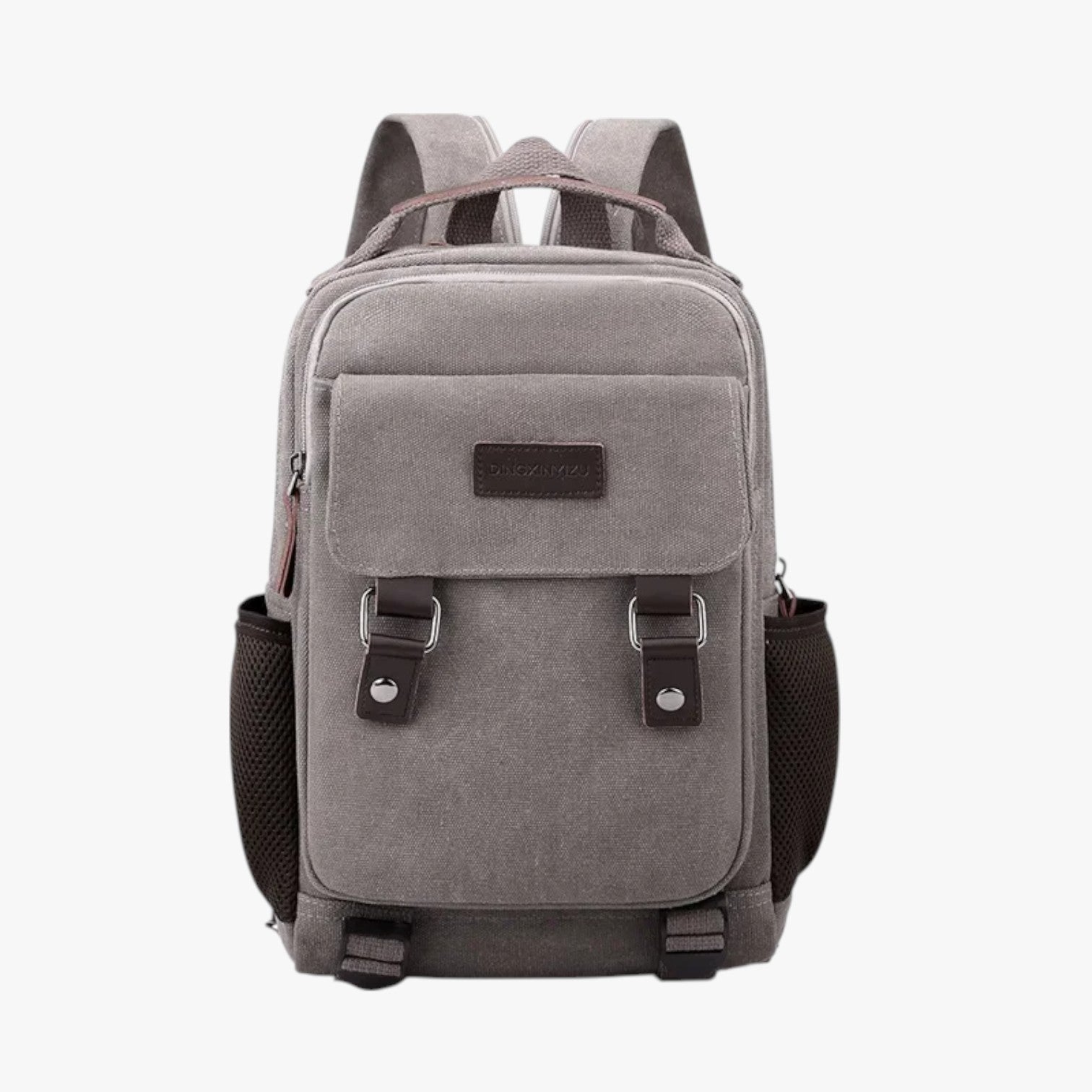 Mini Zaino Uomo Multiuso in Canvas - Grigio - bag Bags bags for men canvas mens bag multiuso uomo zaino zaino uomo - Concept Palermo