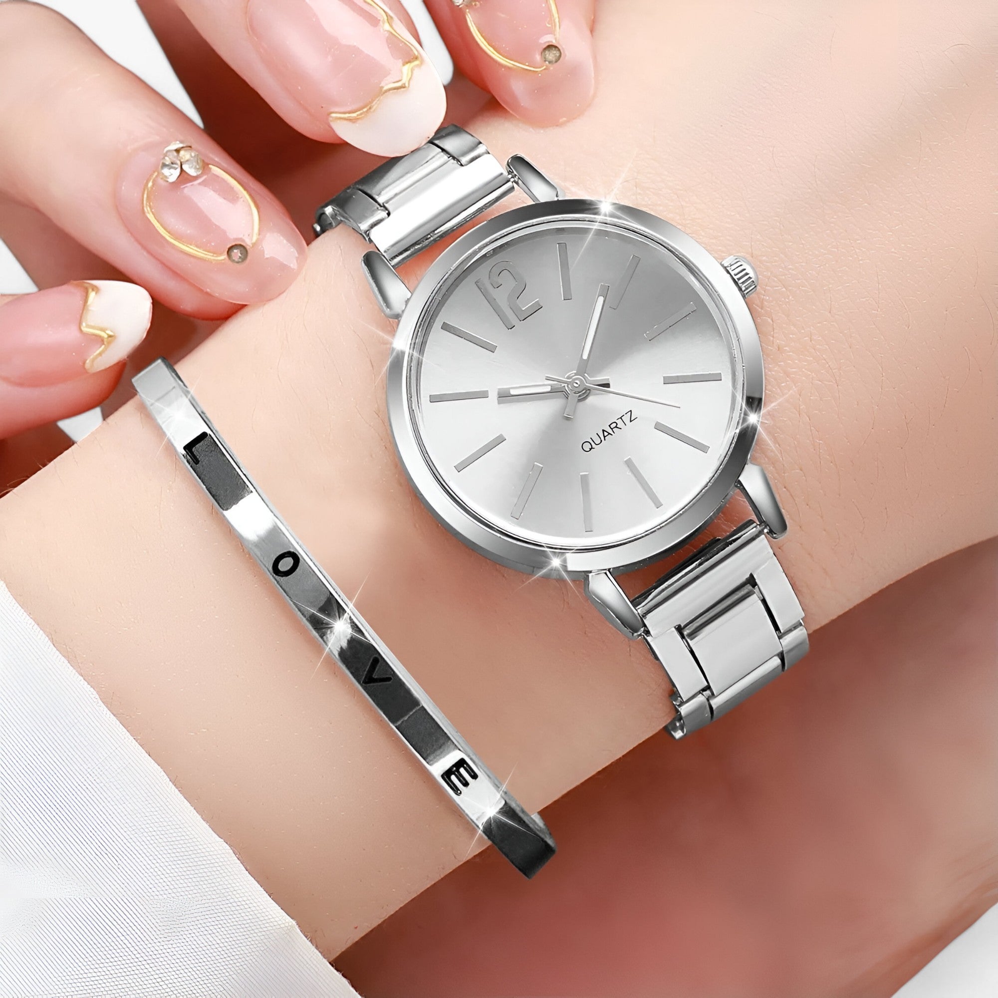 Set di Orologi per Donne – Stilet Acciaio Inox & Bracciale Donna - - acciaio bracciale donna donne inox lorena | set di orologi eleganti per donne – stilet acciaio inox & bracciale - € orologi orologi donne watch for women WOMEN wrist watches for women - Concept Palermo