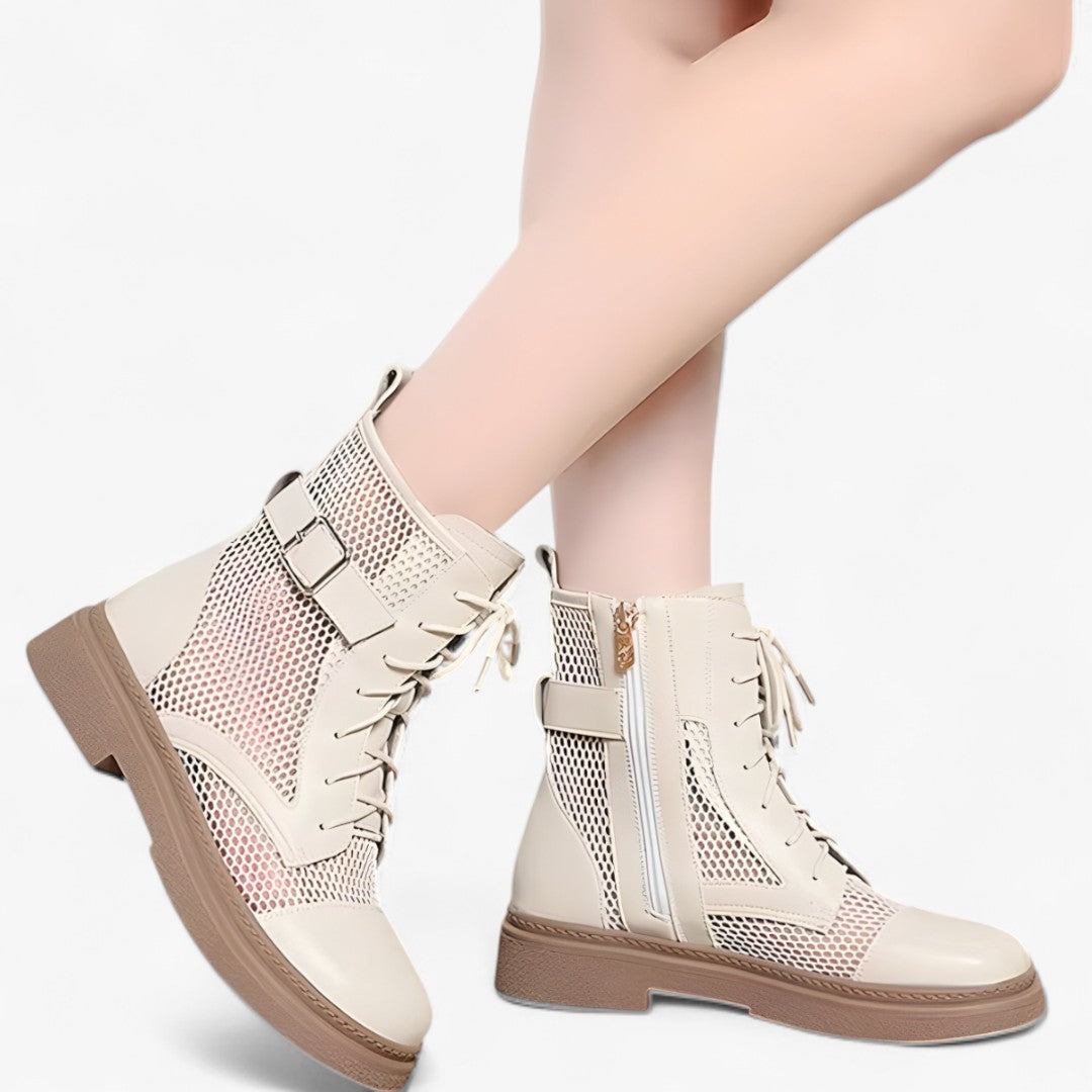 Stivali in rete con lacci e plateau sottile per l'estate Uomo - - BOOTS Boots & Shoes estate lacci plateau rete shoes sottile stivali stivali rete - Concept Palermo