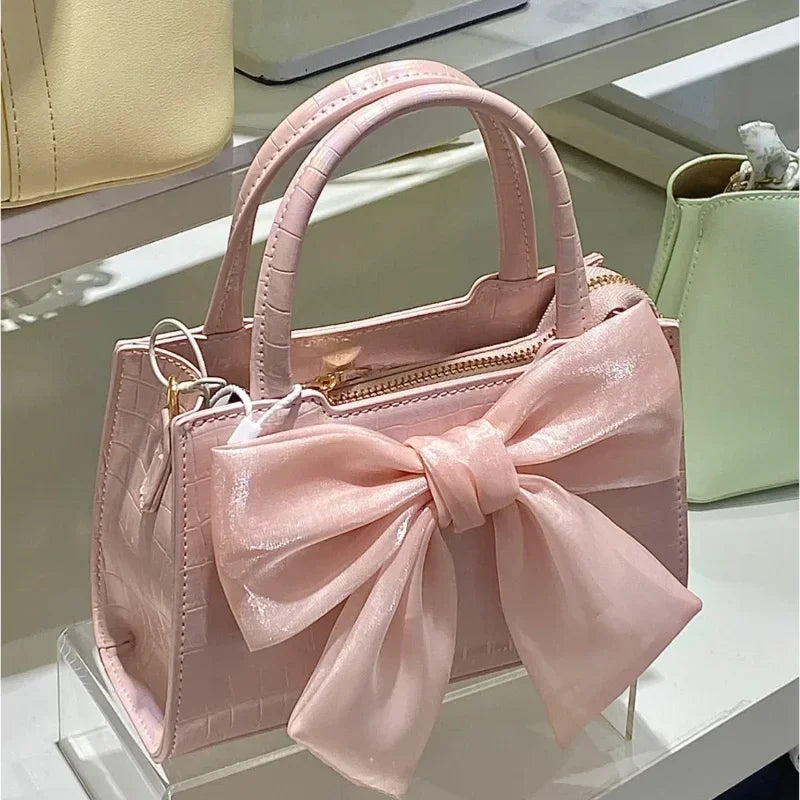 Pochette Rosa con Fiocco Estiva - Rosa - estiva fiocco Linen overig pochette pochette fiocco Unisex - Concept Palermo