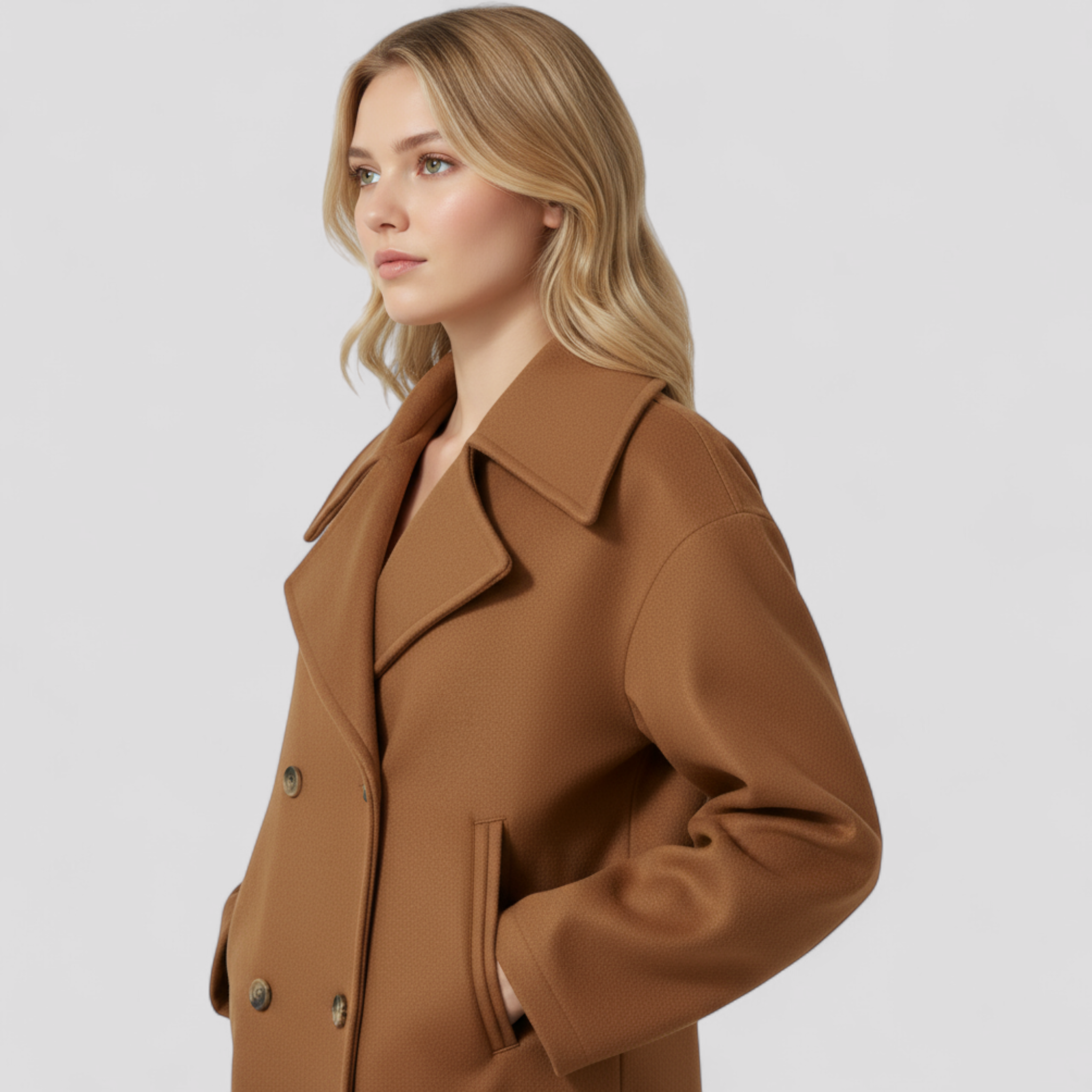 Giacca Corta di Lana Donna Elegante Calda Invernale - Vari Colori e Taglie - - calore corta donna giacca giacca lana lana shop now trendy fashion women's coats & jackets - Concept Palermo
