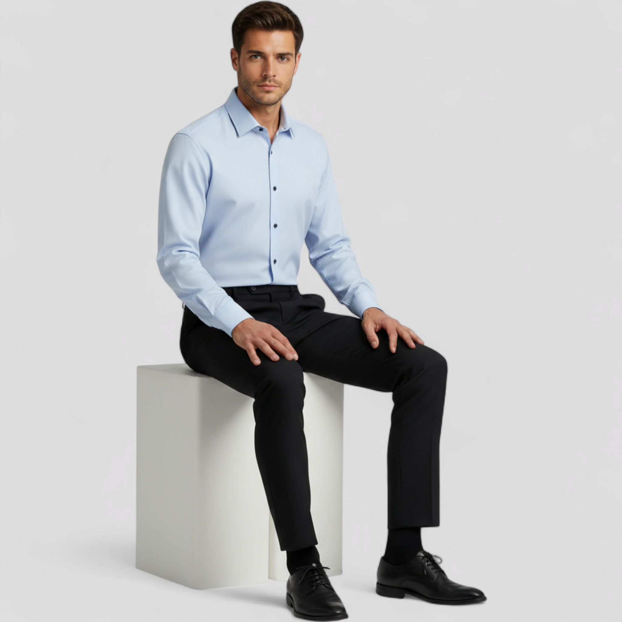Camicia da ufficio flessibile: linee pulite con flessibilità integrata Uomo - - 10/6/2024 camicia camicia ufficio clothing flessibile flessibilità integrata linee men's top clothes pulite tshirts - Concept Palermo