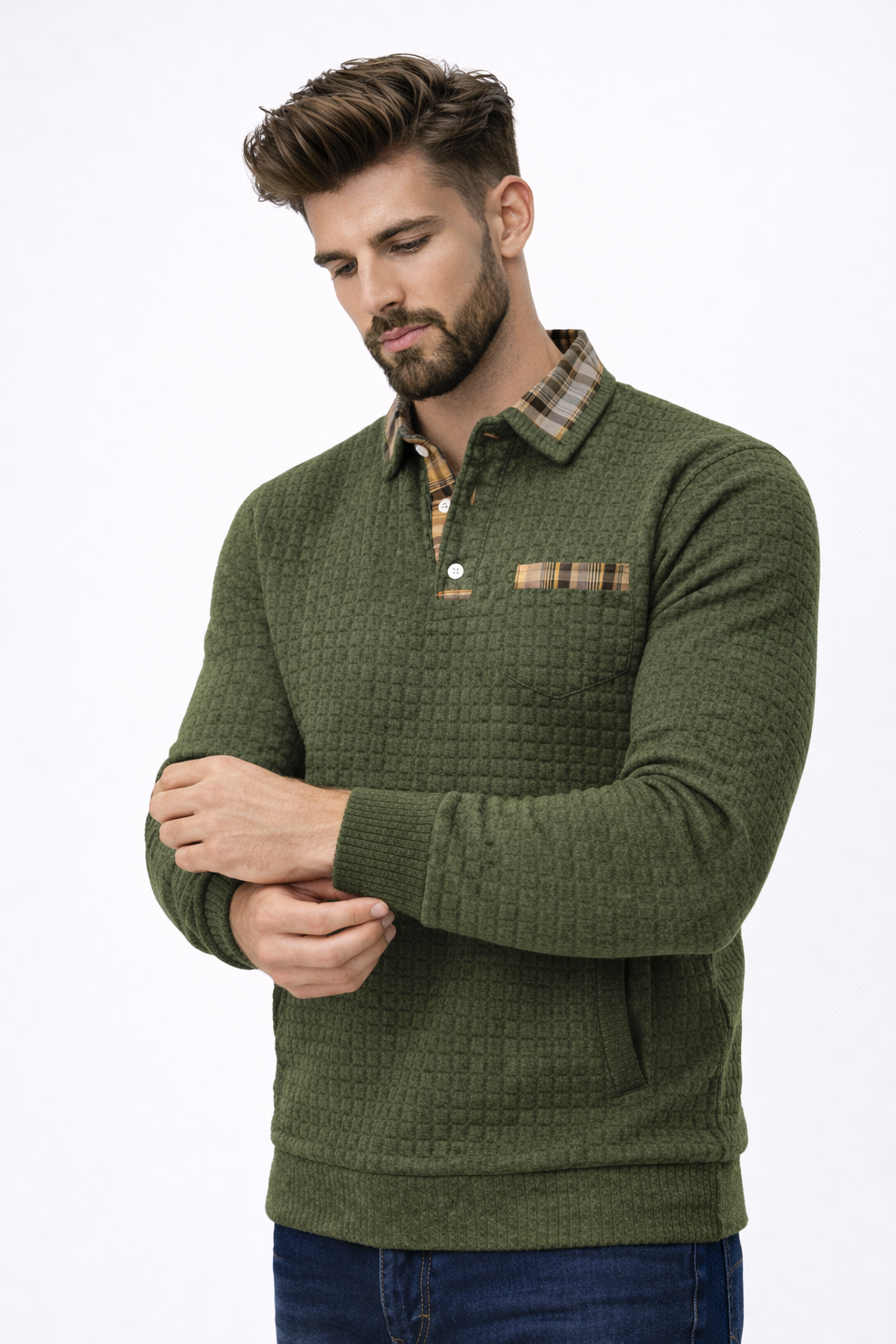 Polo da Uomo in Cotone Casual per l'Estate - Traspirante & Confortevole