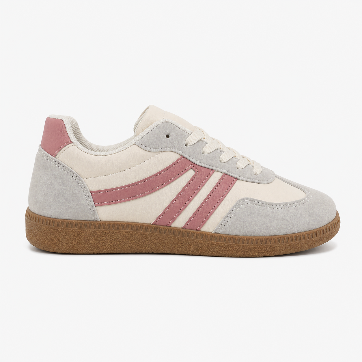 Sneakers Donna in PU con Chiusura con Lacci