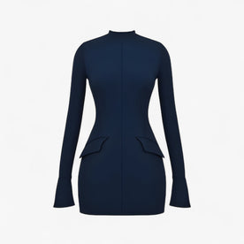 Abito che scolpisce con eleganza Donna - blu navy S - abito abito scolpisce donna dresses eleganza female dress Linen scolpisce Solid Women - Concept Palermo