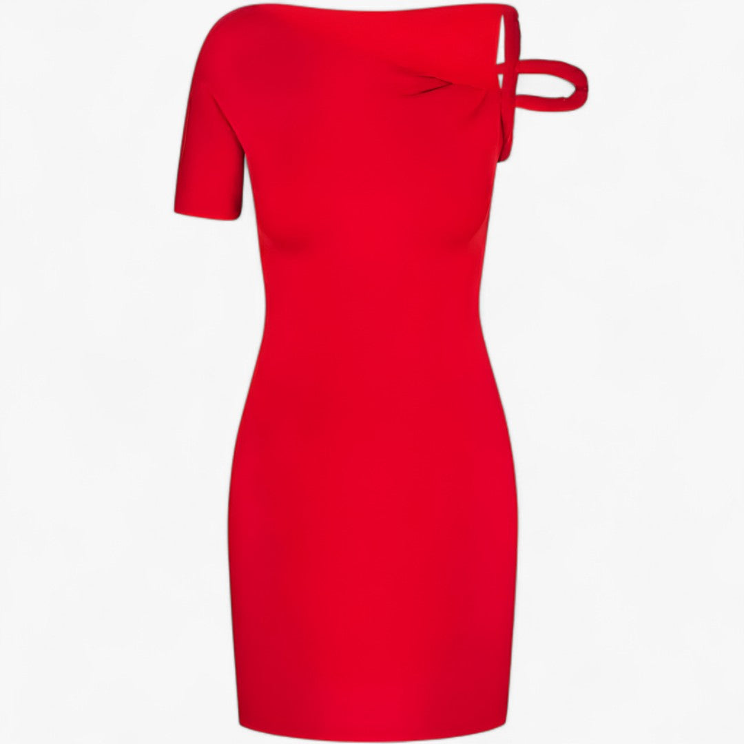 Mini abito asimmetrico intrecciato: audace, e chic senza sforzo Donna - - abito abito asimmetrico asimmetrico audace chic donna DRESS dresses female dress intrecciato - Concept Palermo