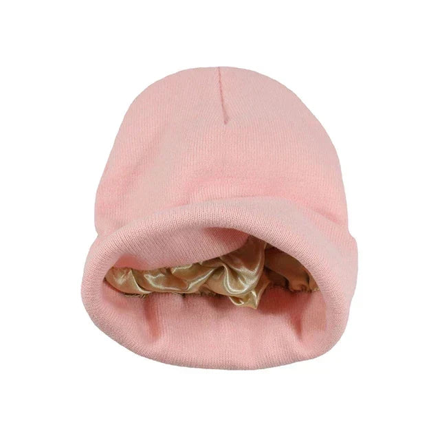 Cappello con fodera in raso - Niente più capelli ricci - Rosa - beanies capelli cappello cappello fodera fodera Hats for women Hats for men Bucket hat N285 niente raso ricci winter hat womens hat - Concept Palermo