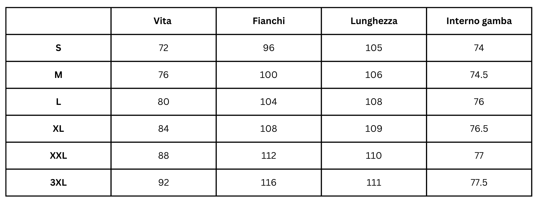 Size Guide