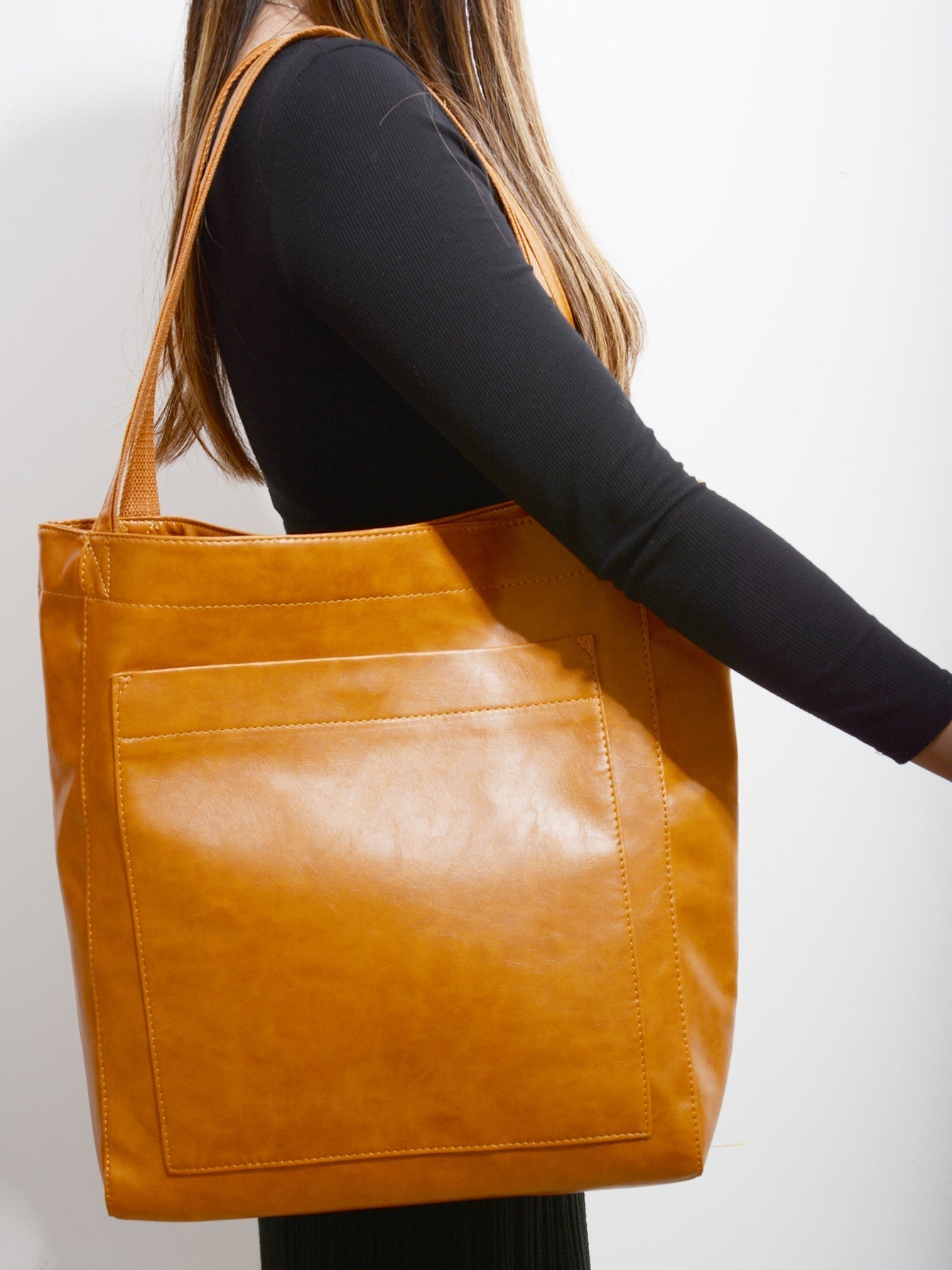 Nova - Borsa in pelle con chiusura a bottone e spazio extra Donna - - Acc bags borsa bottone chiusura donna extra new_for_google_may nova pelle Sale Womenbags - Concept Palermo