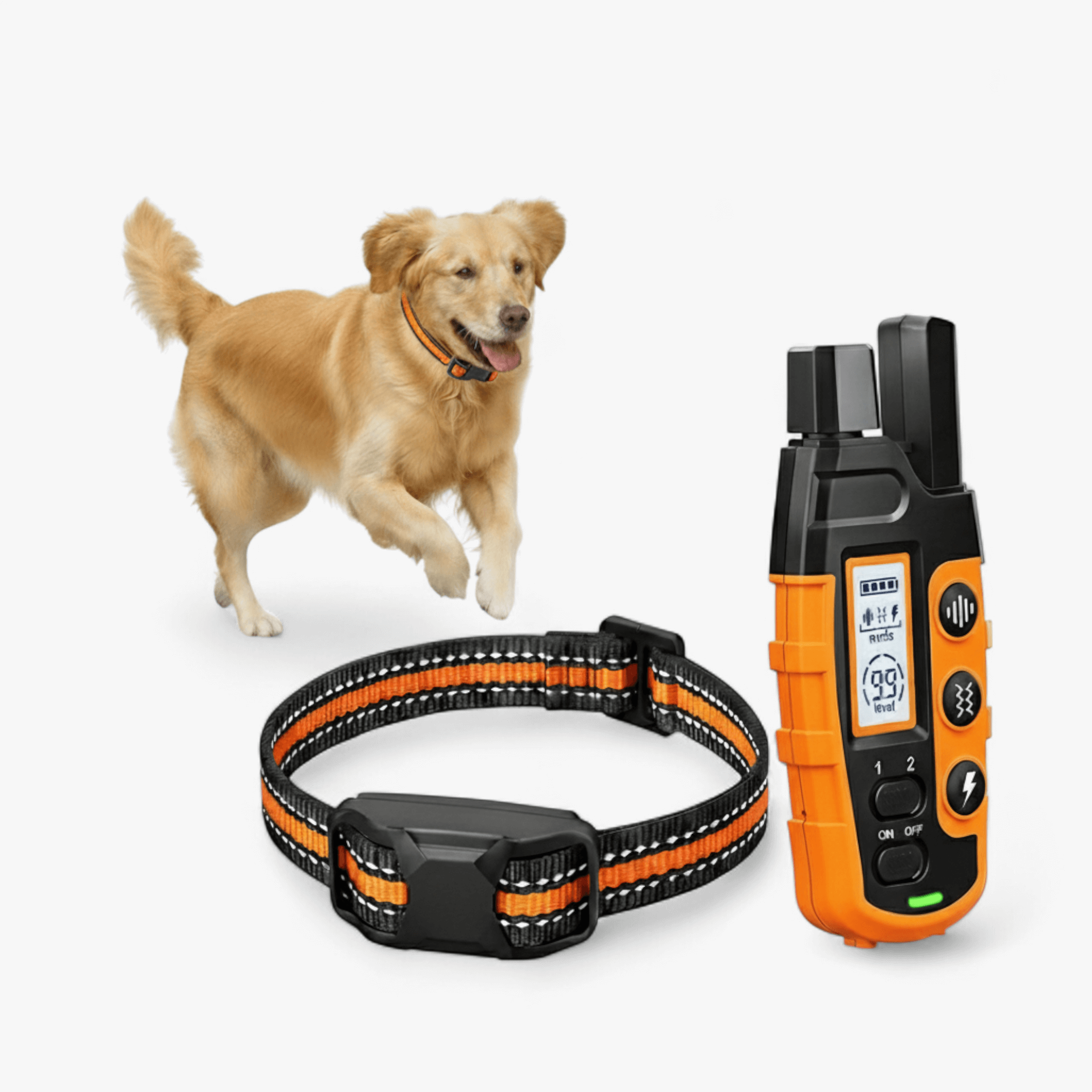 Collare per Cani Regolabile Efficace Uomo - Arancione - addestramento cani cani collare collare a lungo raggio collare a telecomando collare cani collare di dressage collare impermeabile collare per addestramento collare per cani collare regolabile collari elettronici per addestramento efficace funzione a doppio canale modality di stimolazione regolabile uomo - Concept Palermo