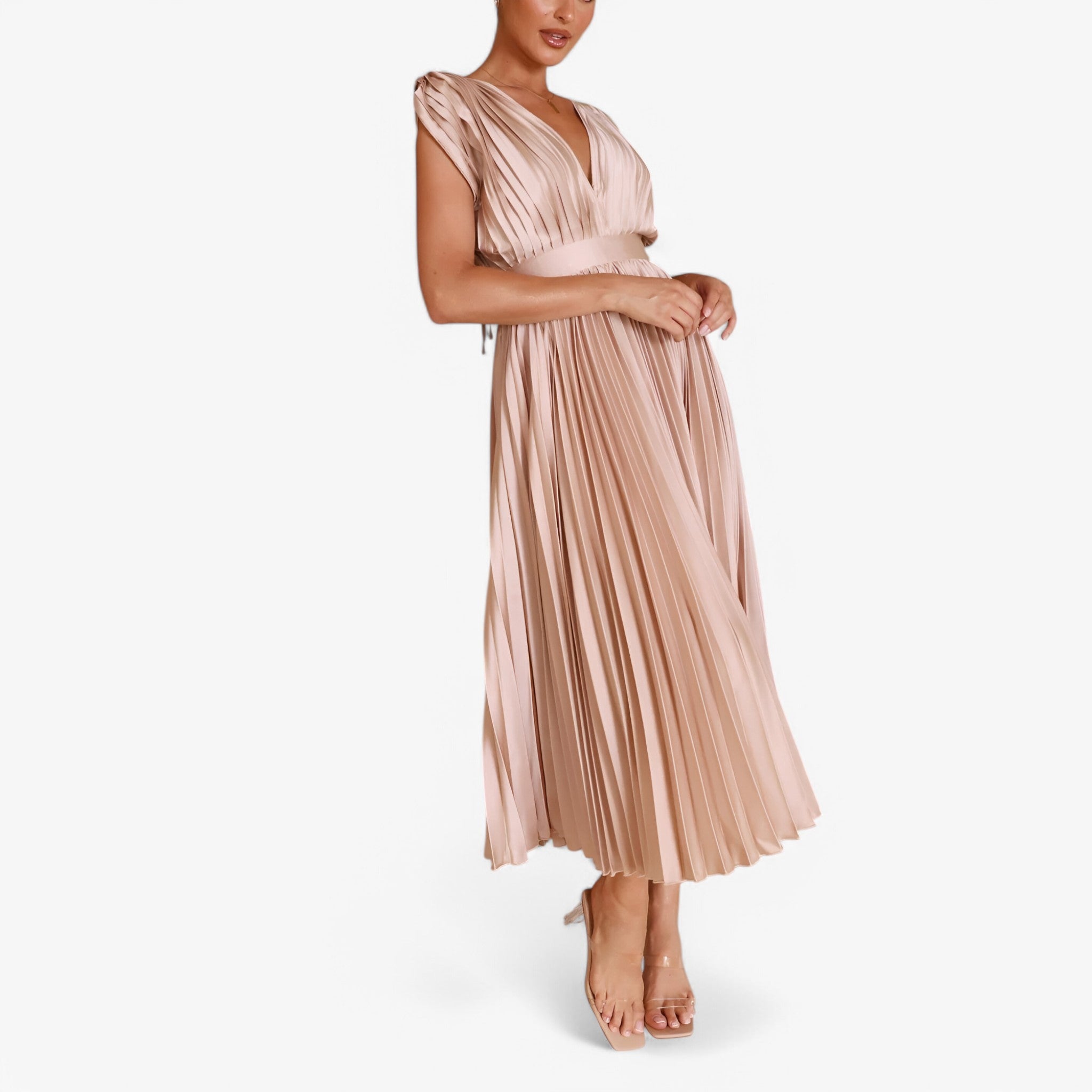 Maxi abito a pieghe confortevole Donna - - abito abito pieghe confortevole donna dresses pieghe - Concept Palermo