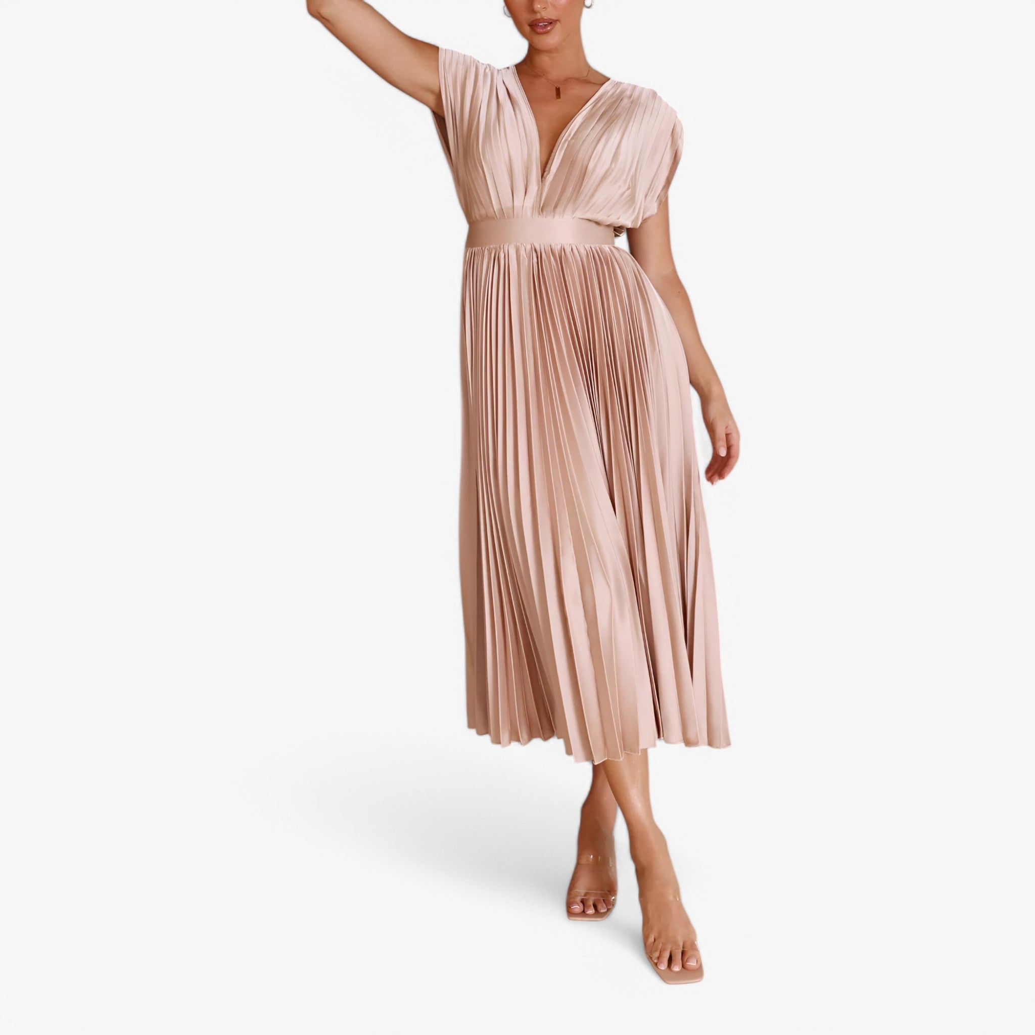 Maxi abito a pieghe confortevole Donna - - abito abito pieghe confortevole donna dresses pieghe - Concept Palermo