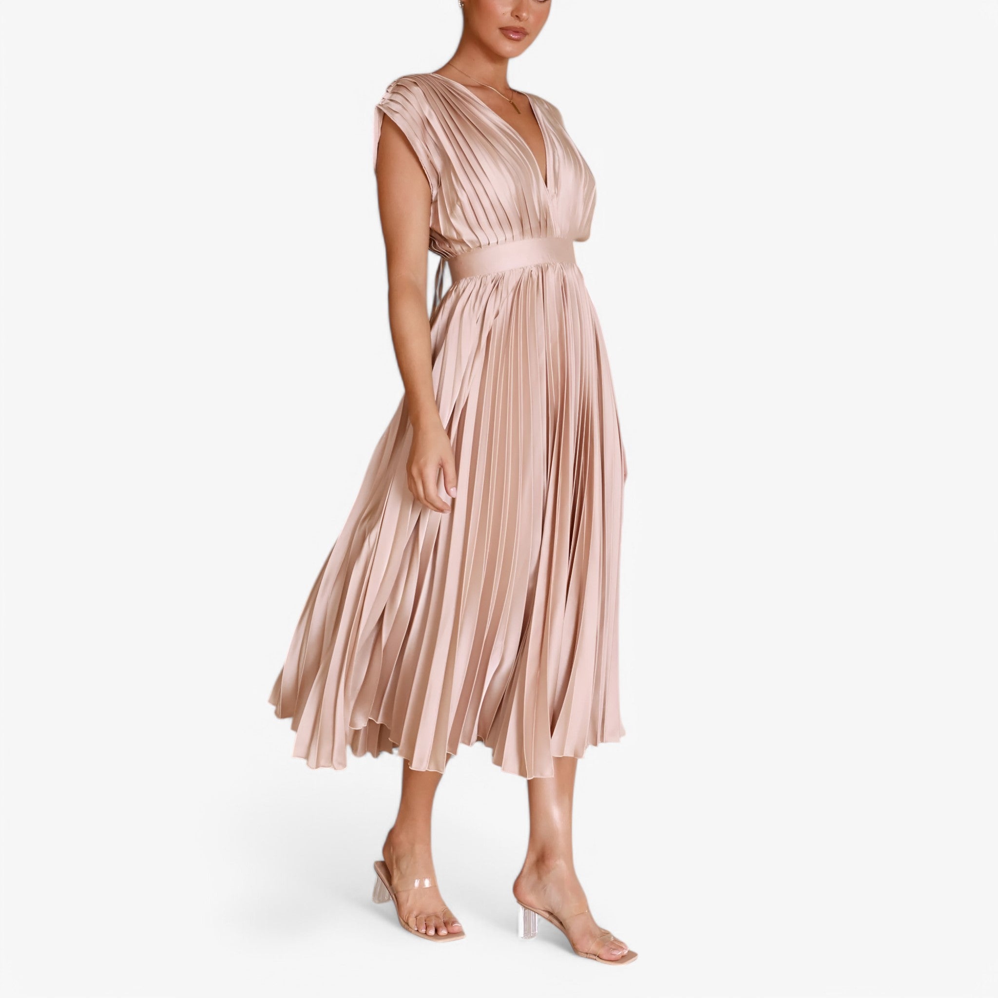 Maxi abito a pieghe confortevole Donna - - abito abito pieghe confortevole donna dresses pieghe - Concept Palermo