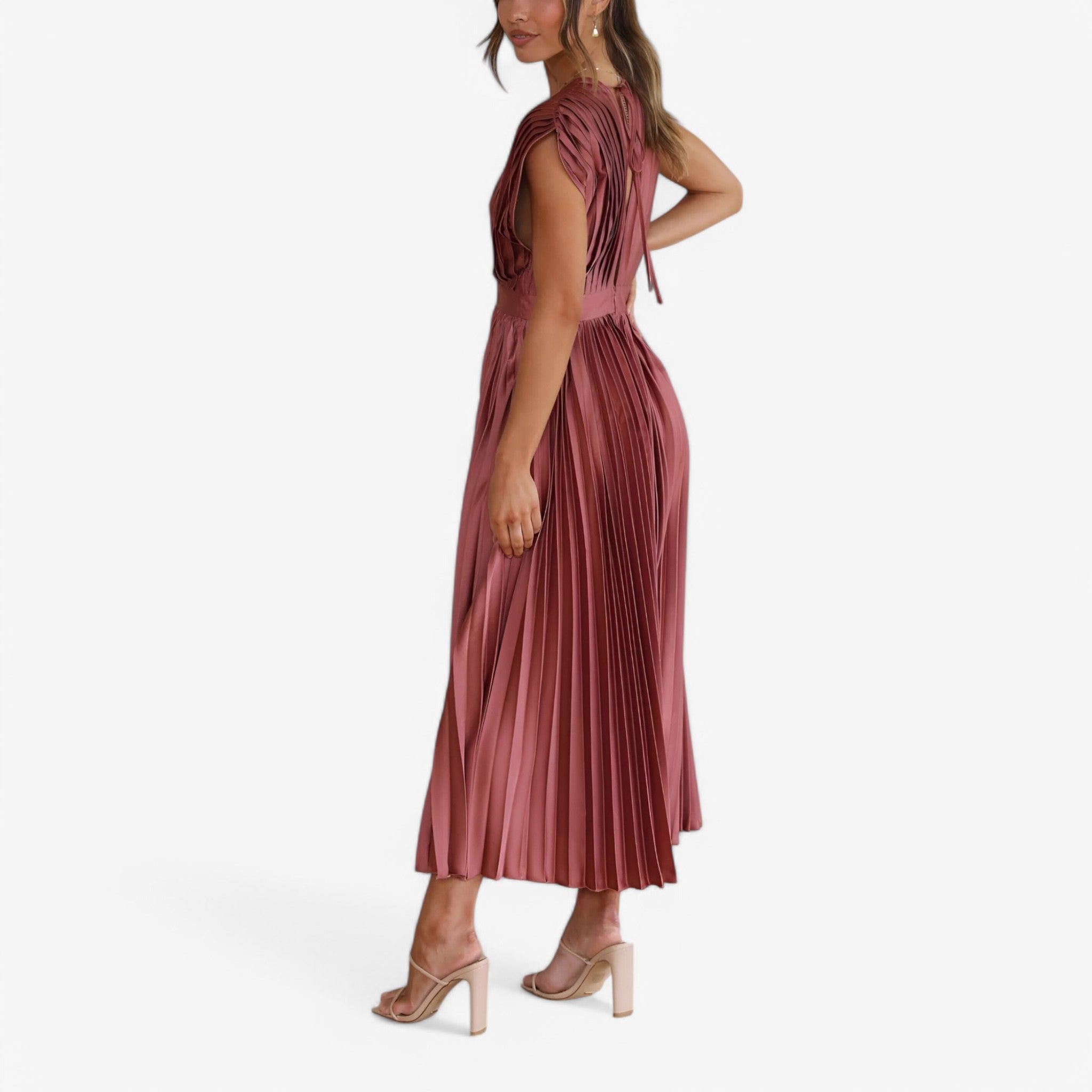 Maxi abito a pieghe confortevole Donna - - abito abito pieghe confortevole donna dresses pieghe - Concept Palermo
