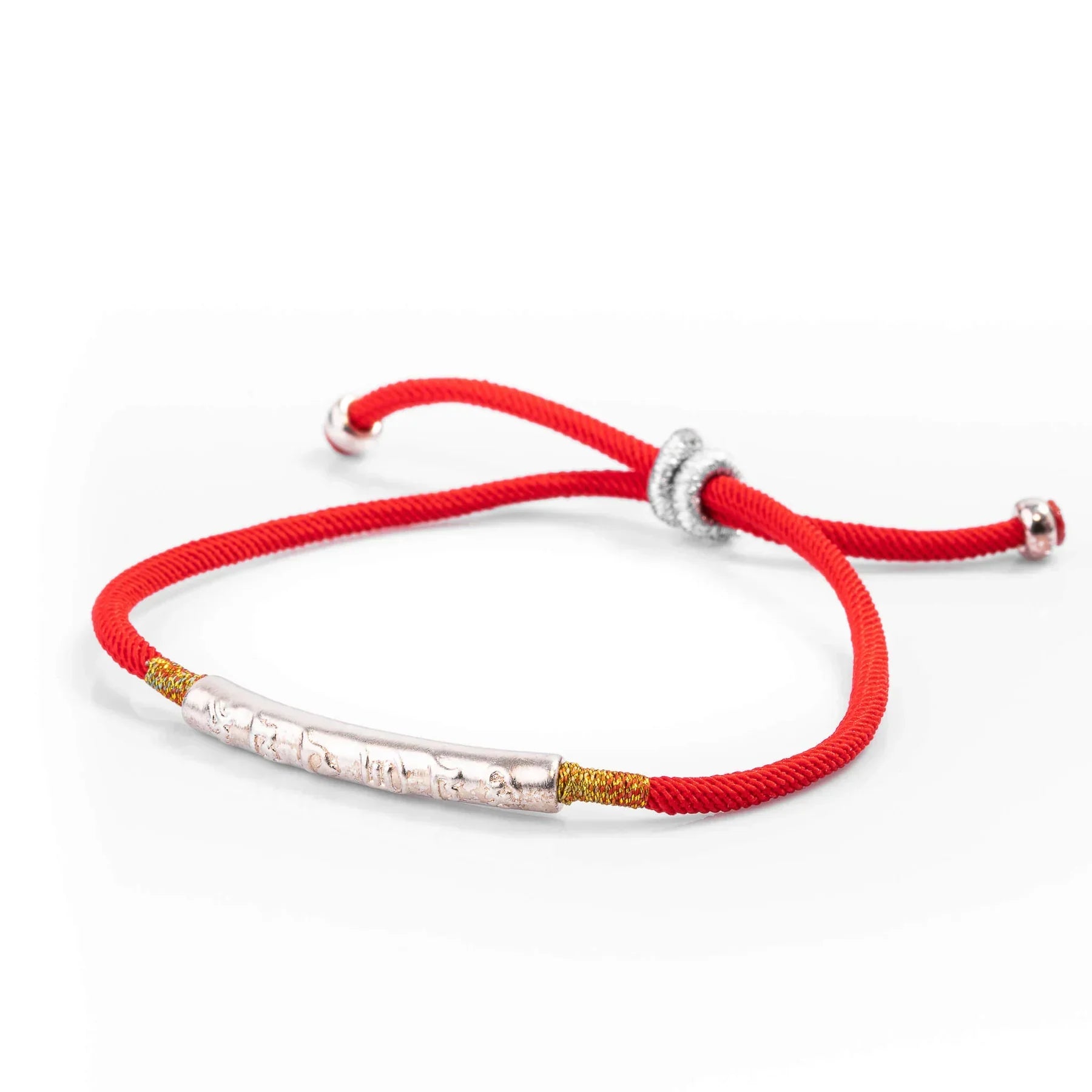 Braccialetto Tibetano Uomo in Legno Naturale, Amuleto Portafortuna Buddista Regolabile - Argento - braccialetto braccialetto tibetano bracelet for men BRACELETS buddismo fortuna jewelry tibetano uomo - Concept Palermo