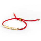 Tibetaanse houten armband voor heren, verstelbare boeddhistische geluksamulet