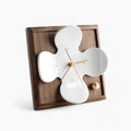 Tulipa Reloj de Pared Diseño para Transformar Tu Casa Oro Madera Hombre