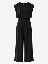 Elegante dames jumpsuit met wijde pijpen van polyester - moderne en verfijnde stijl  
